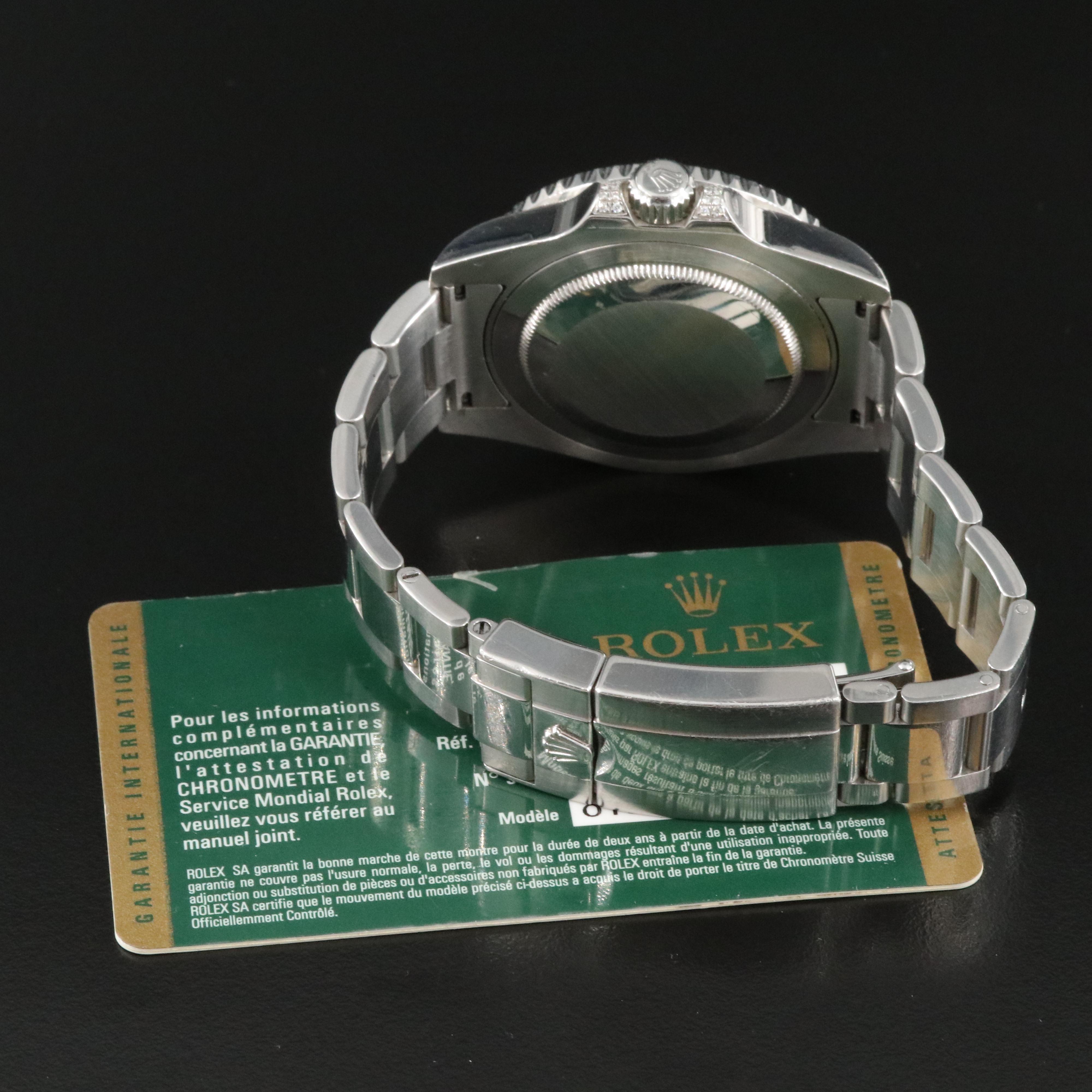 Rolex GMT-Master II ref. 116710LN Custom Diamond, Sapphire, Ruby Automatic Watch