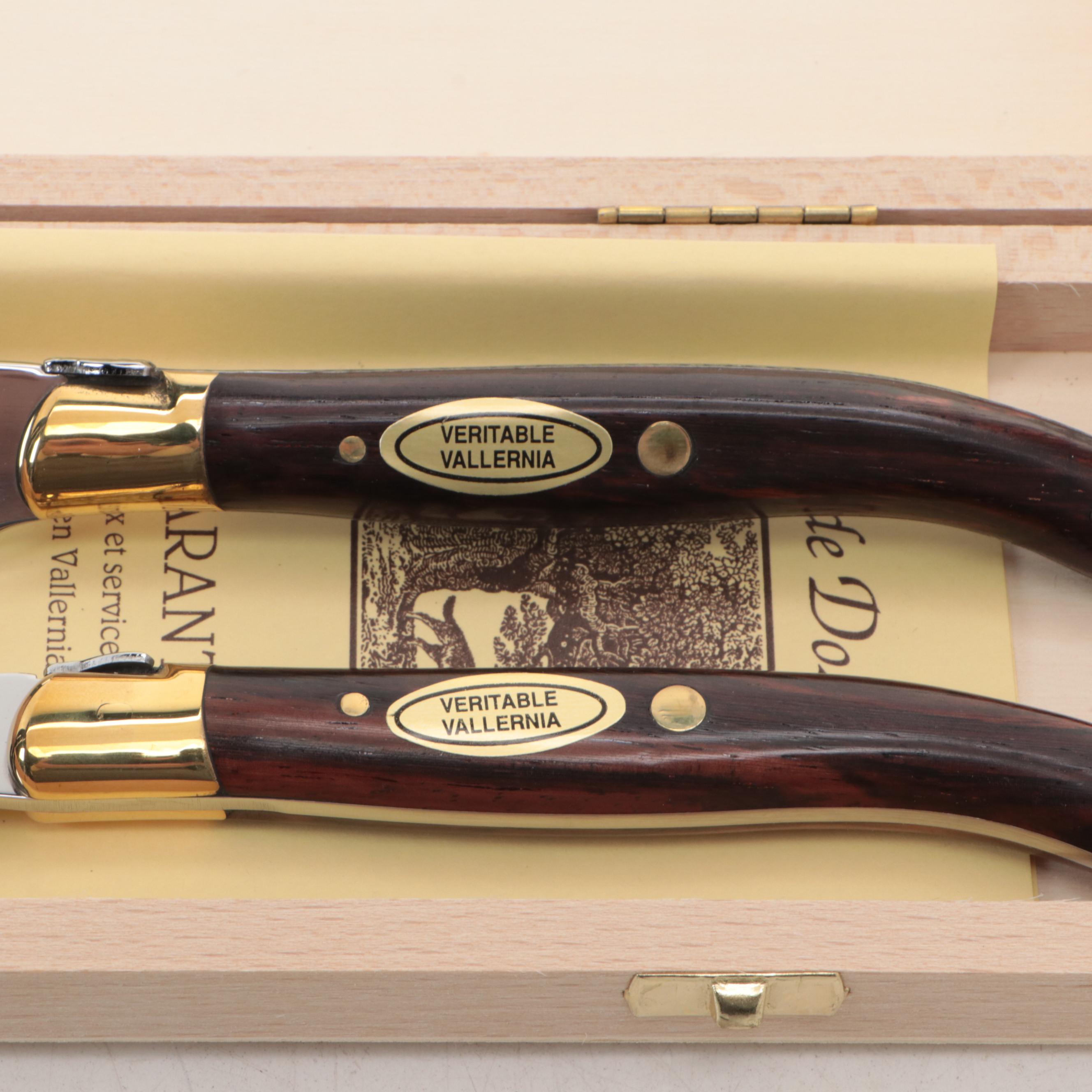 Claude Dozorme Laguiole Carving Set with Rosewood Handles