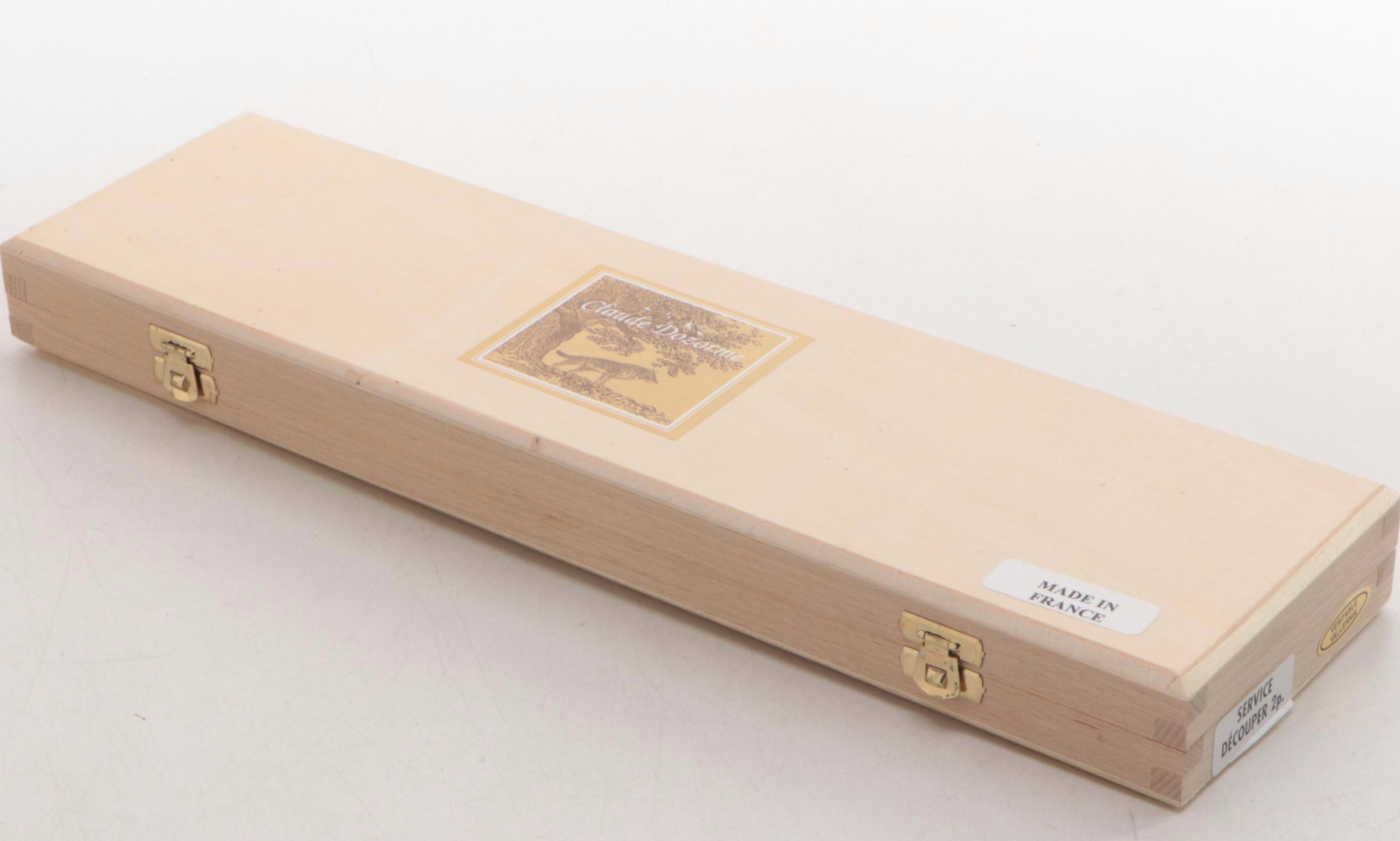 Claude Dozorme Laguiole Carving Set with Rosewood Handles