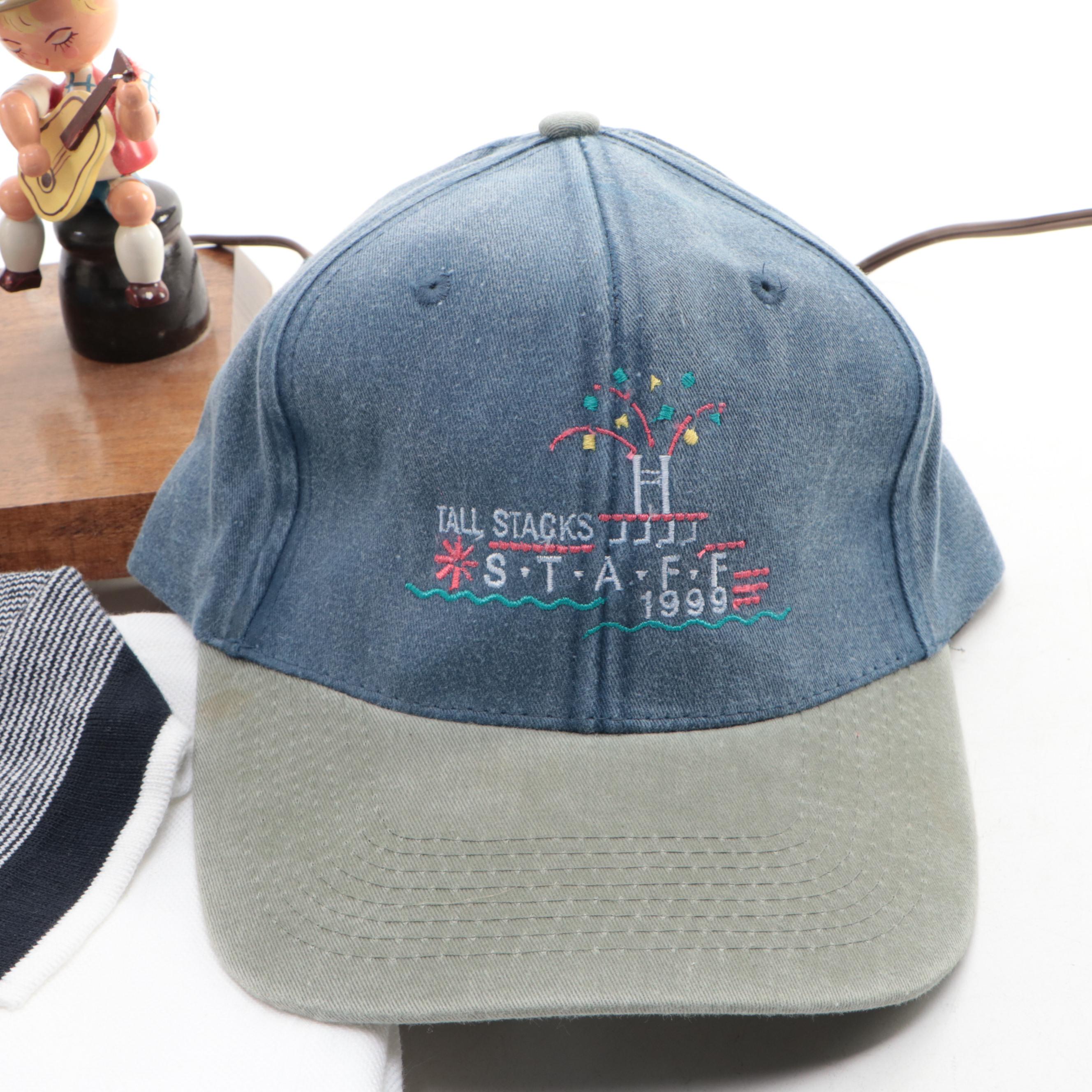 Vintage Nursery Originals Novelty Lamp With Ball Cap, Golf Shirt and More