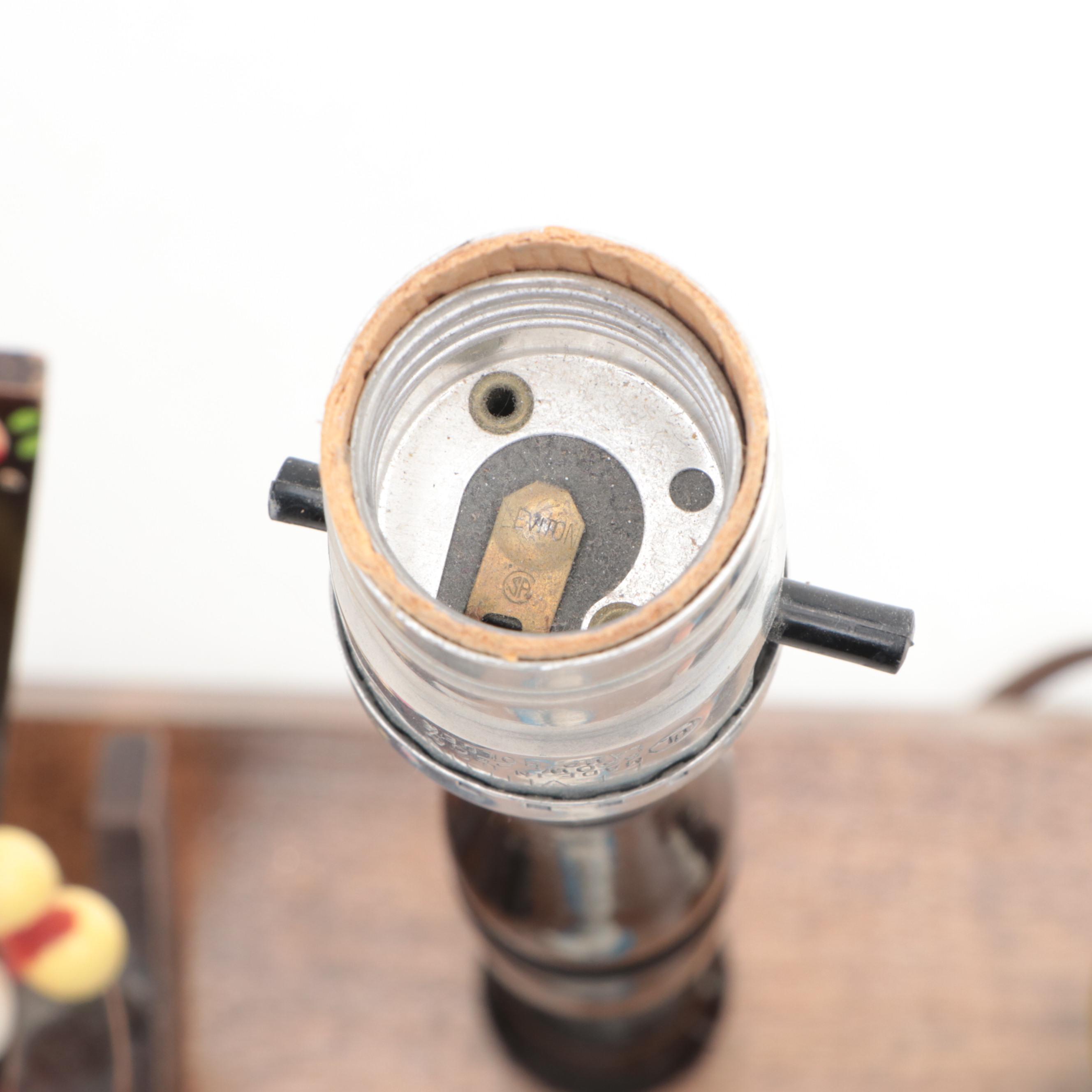 Vintage Nursery Originals Novelty Lamp With Ball Cap, Golf Shirt and More