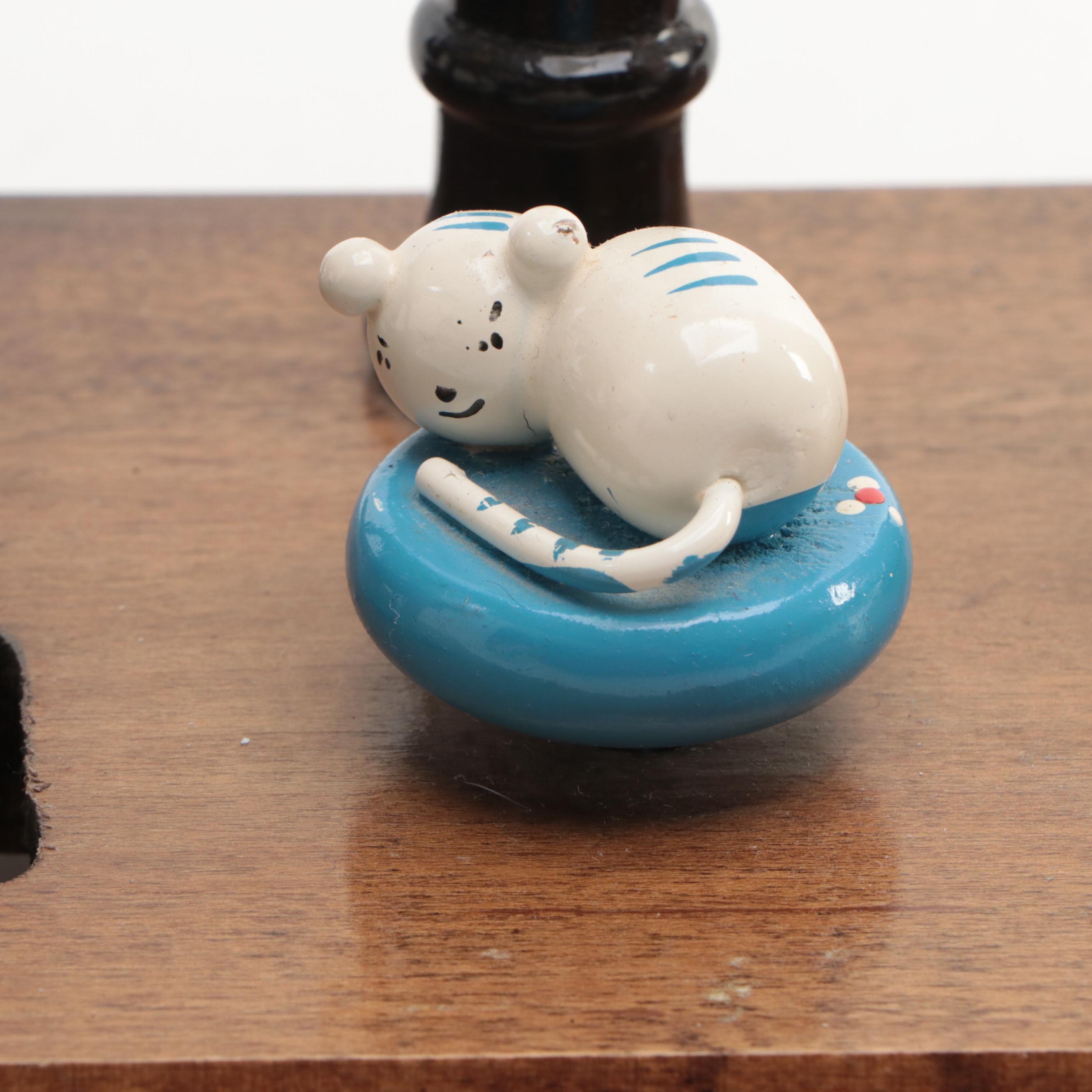 Vintage Nursery Originals Novelty Lamp With Ball Cap, Golf Shirt and More