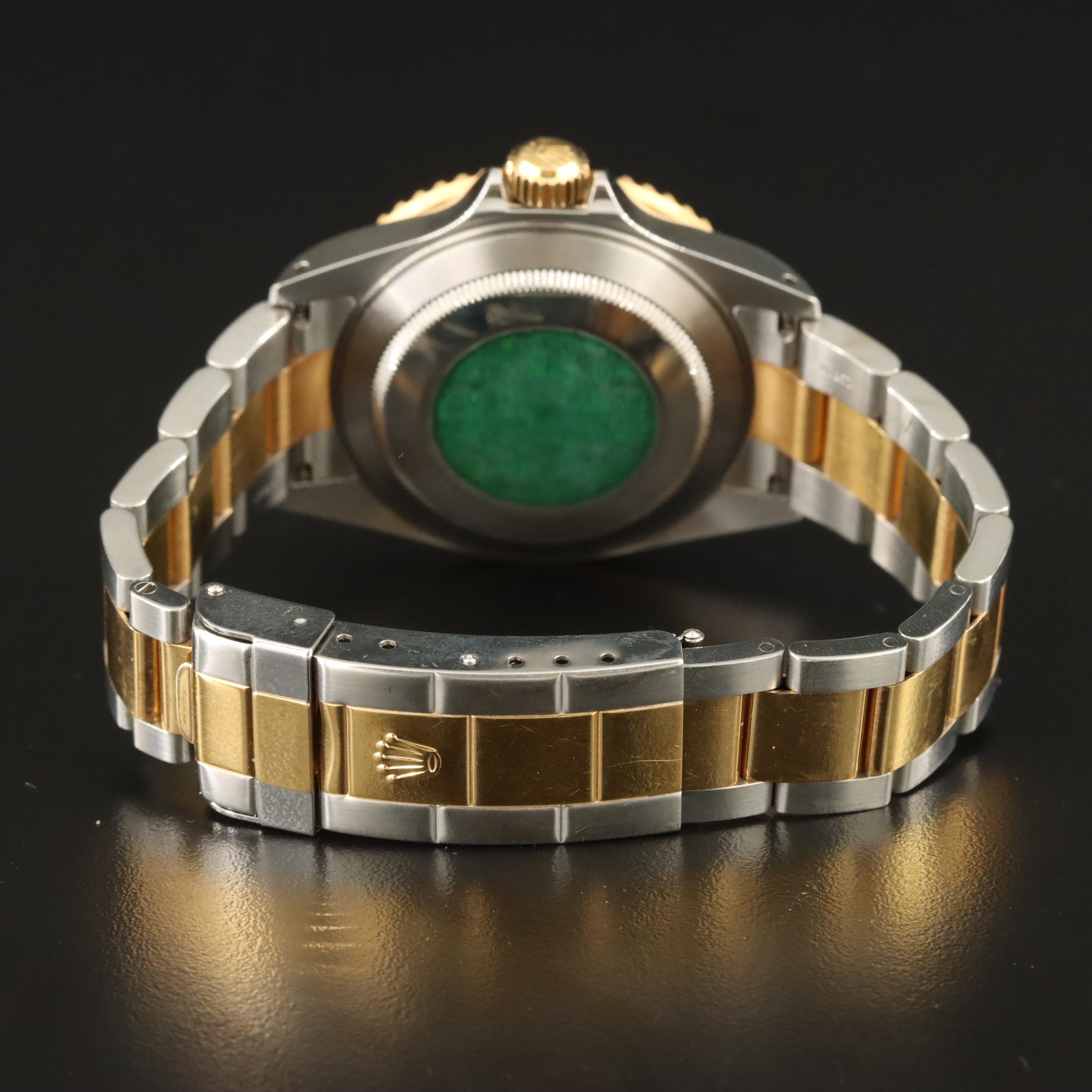 2000 Rolex Submariner Date Slate Serti Diamond and Sapphire Factory Dial Watch