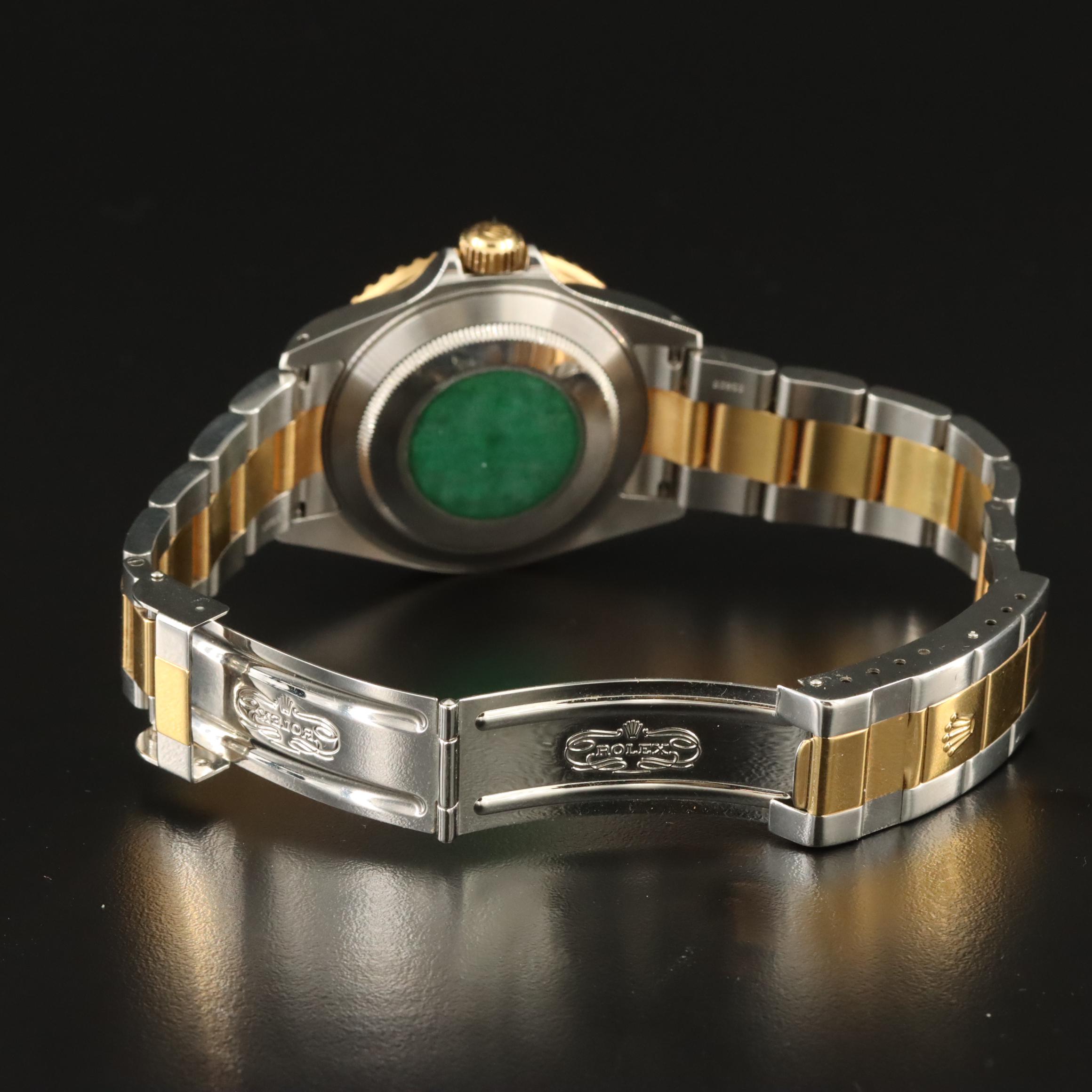 2000 Rolex Submariner Date Slate Serti Diamond and Sapphire Factory Dial Watch