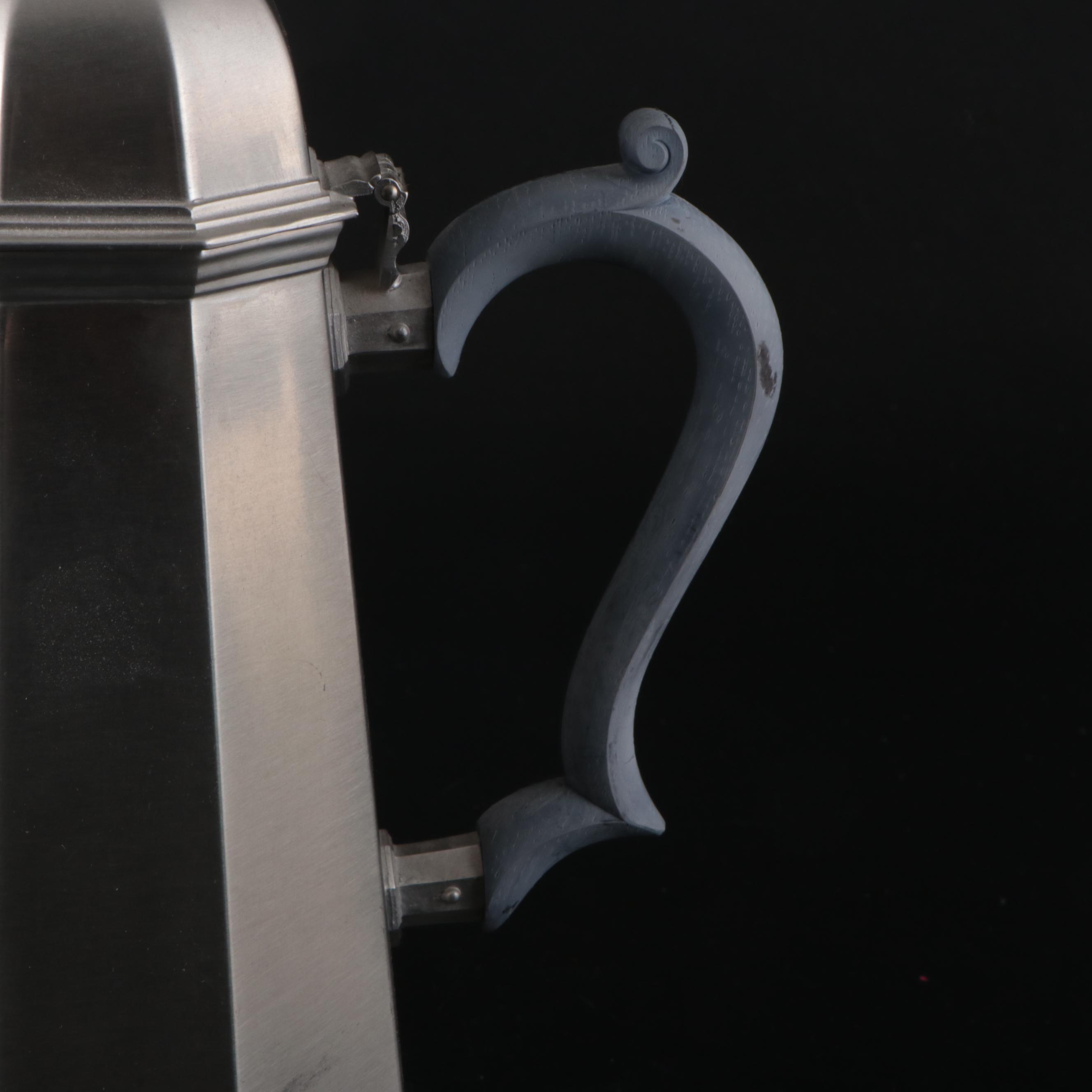 Gorham "Octette" Pewter Coffee and Tea Service with More Pewter Pieces