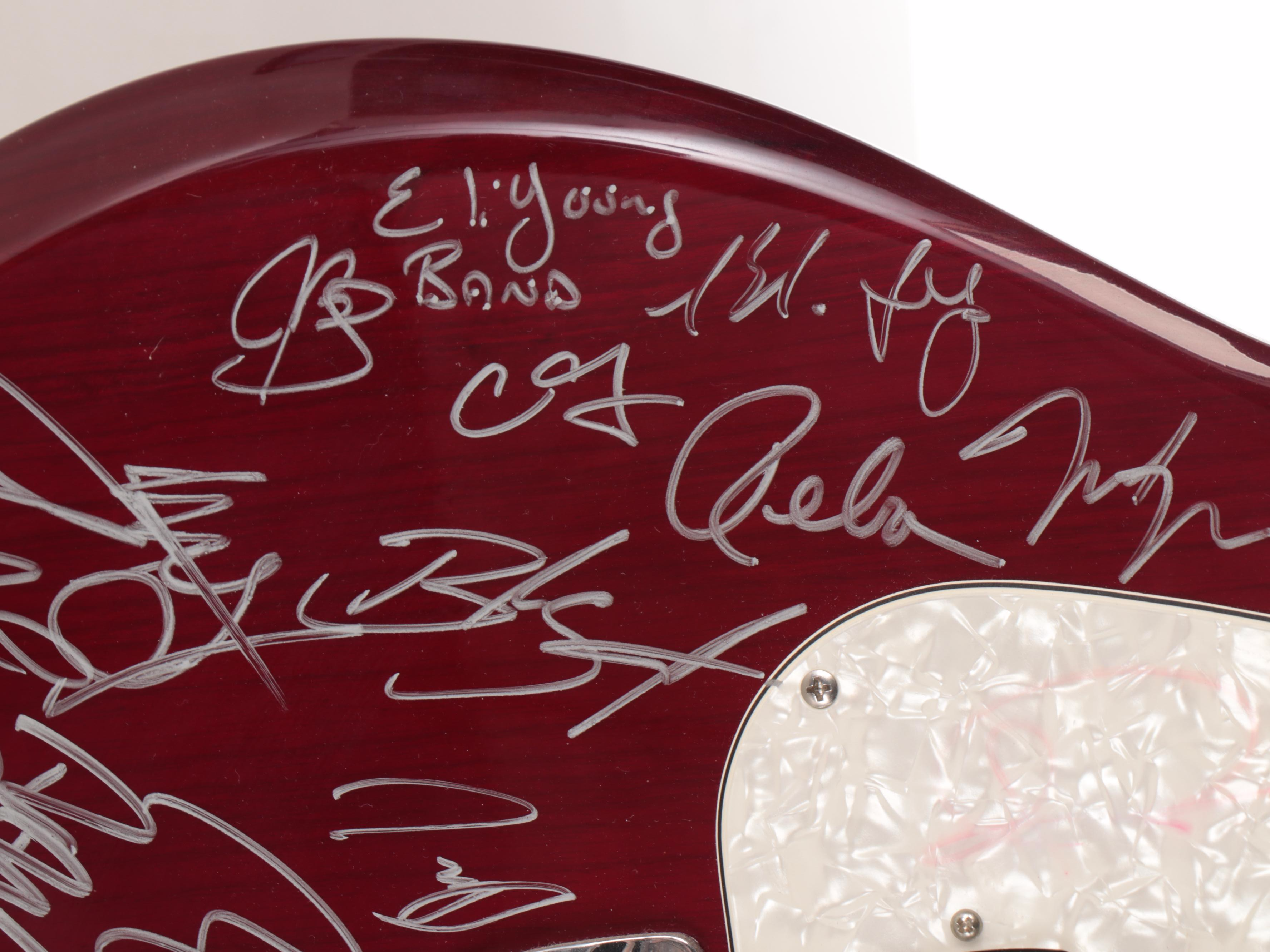 Reba McEntire, Luke Bryan, and More Signed Taylor Electric Guitar, JSA