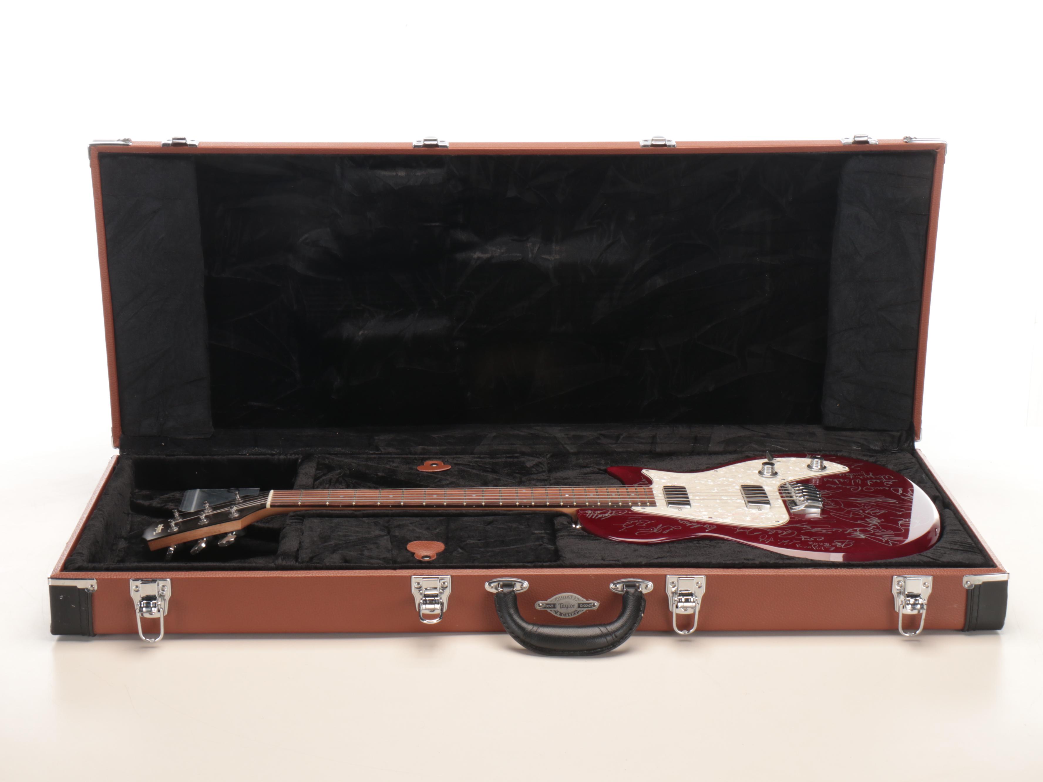 Reba McEntire, Luke Bryan, and More Signed Taylor Electric Guitar, JSA