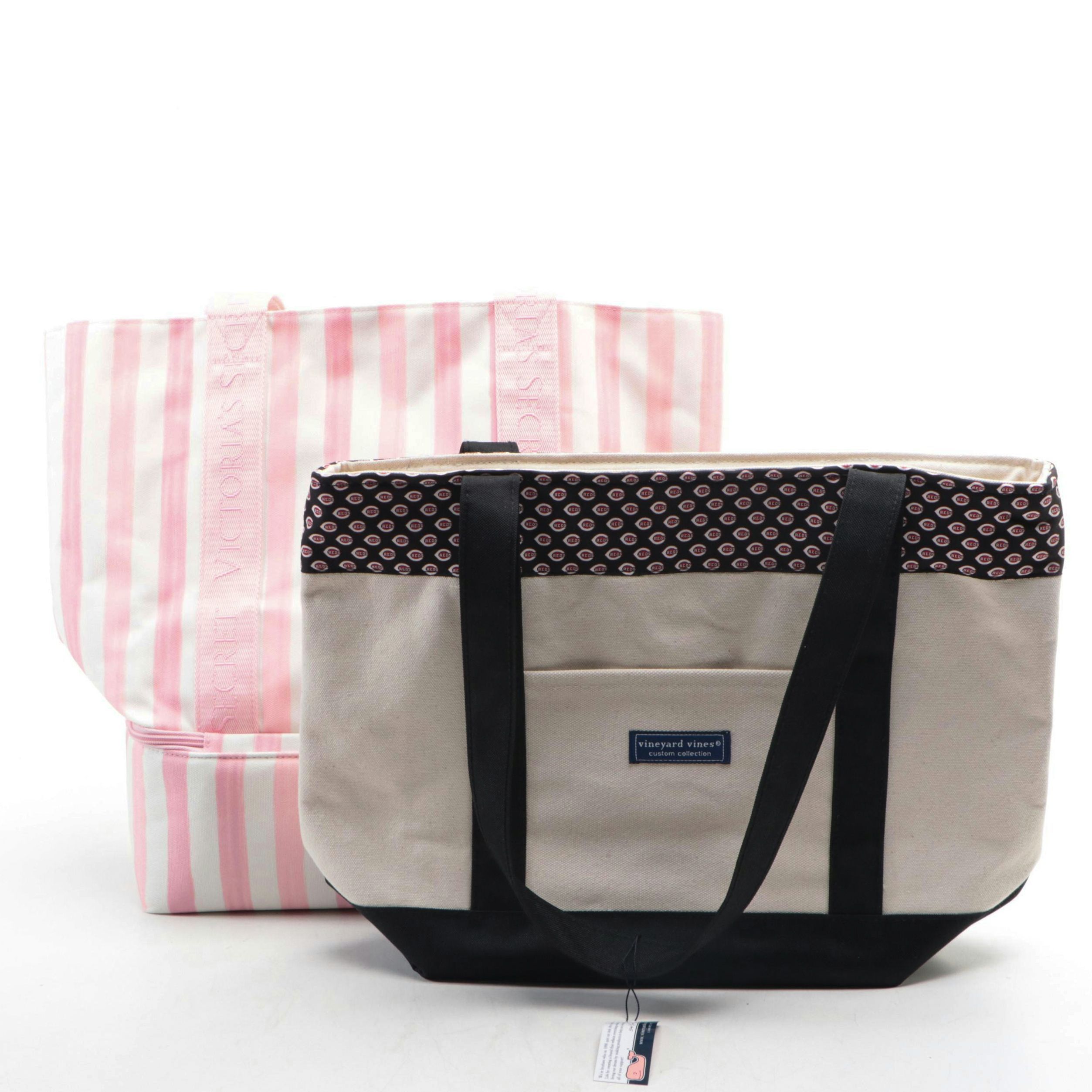 Vineyard Vines Cincinnati Reds Tote and Victoria's Secret Cooler Tote