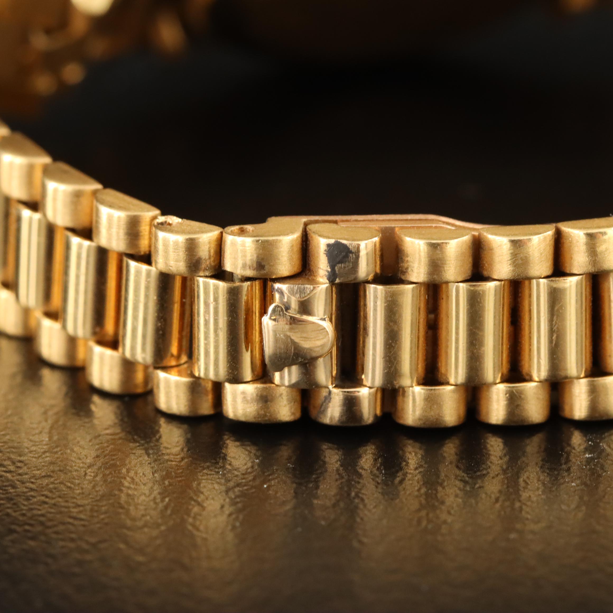 1972 18K Rolex Oyster Perpetual Custom Band Datejust Watch