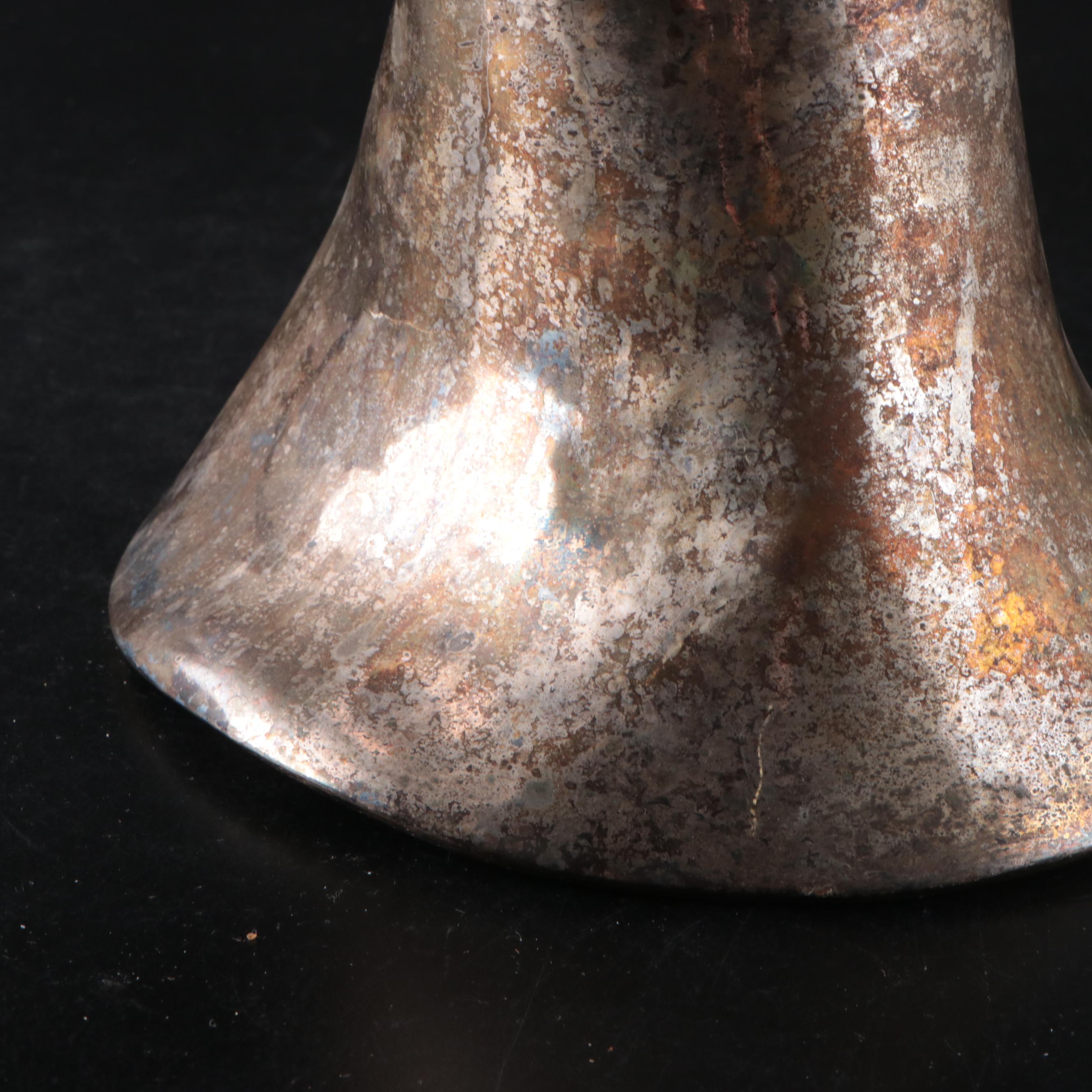 Mexican Emilia Castillo Silver Plate Punch Bowl with Monkeys to Rim