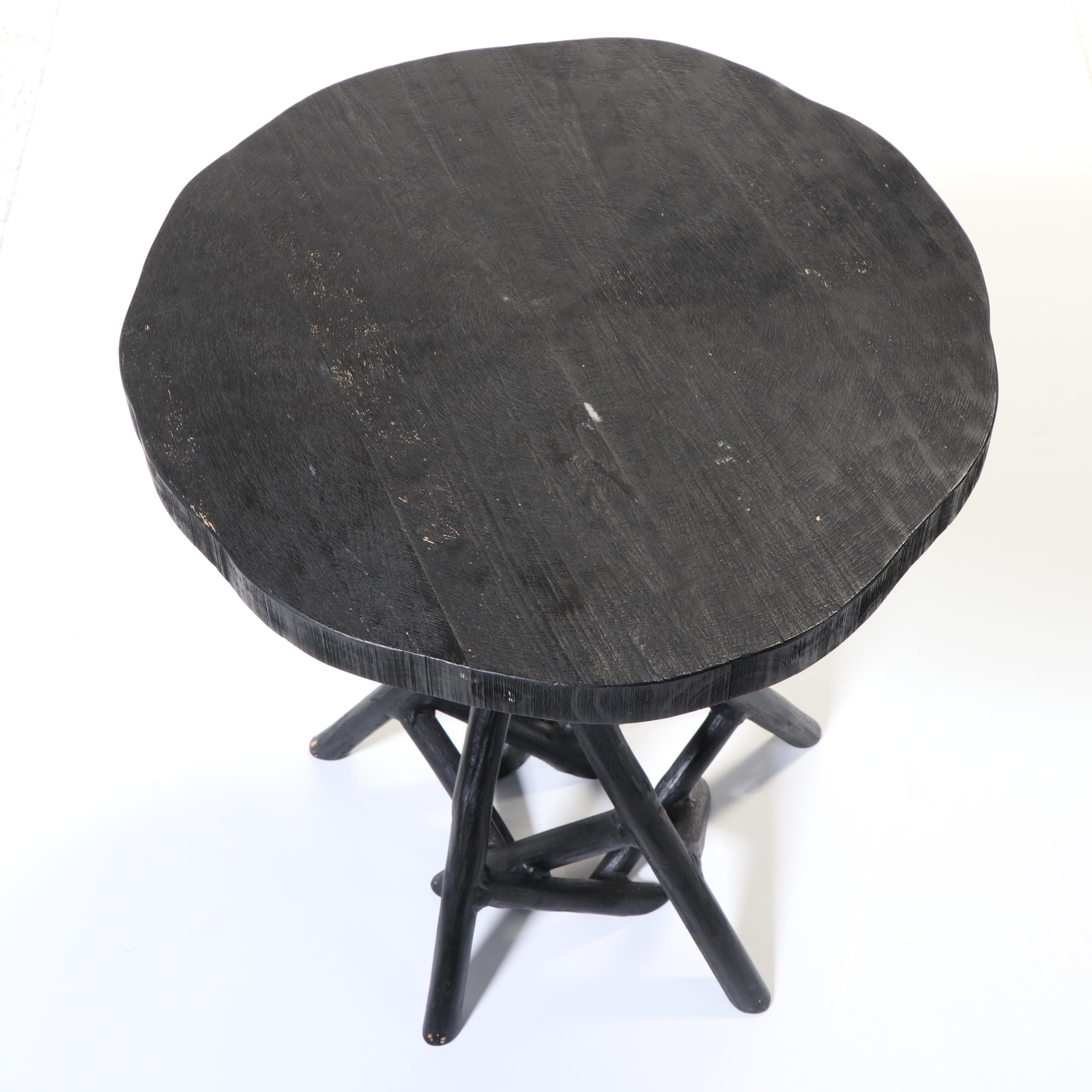West Elm "Brand" Ebonized Wood Side Table