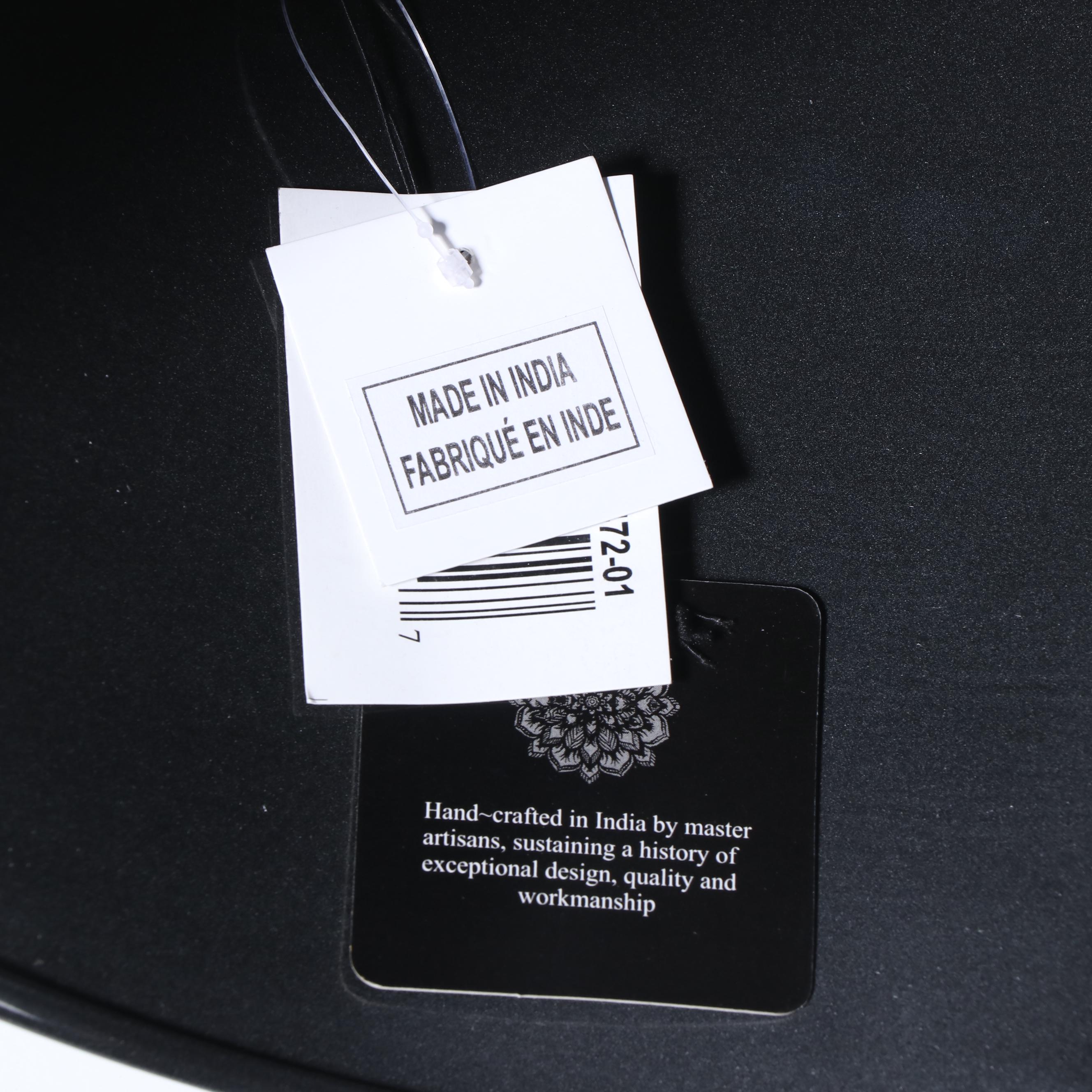 Modernist Style Metal Hourglass Side Table with Mirror Top