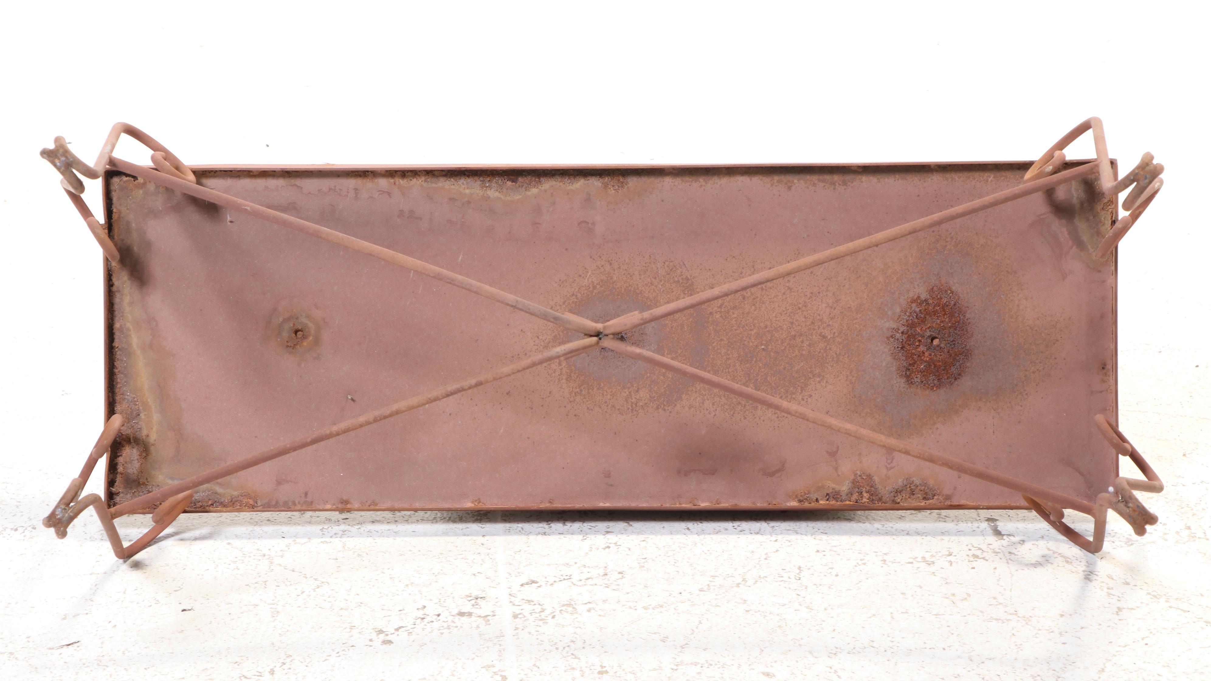 Italian Style Ceramic Tile and Iron Table