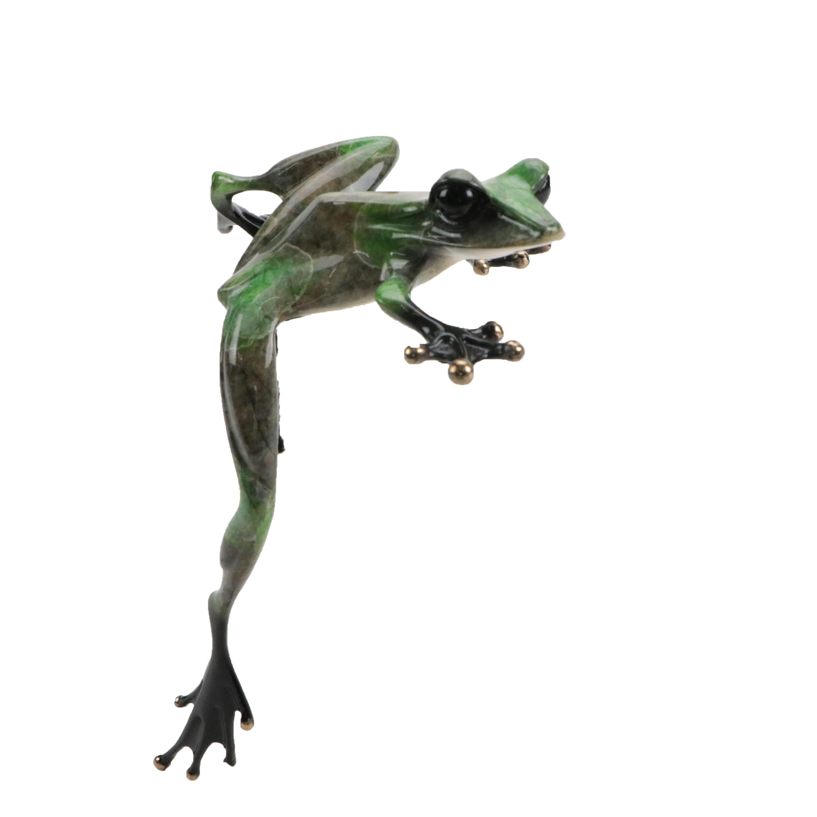 Tim Cotterill "Frogman" Limited Edition Enameled Bronze Frog Sculpture, 1998