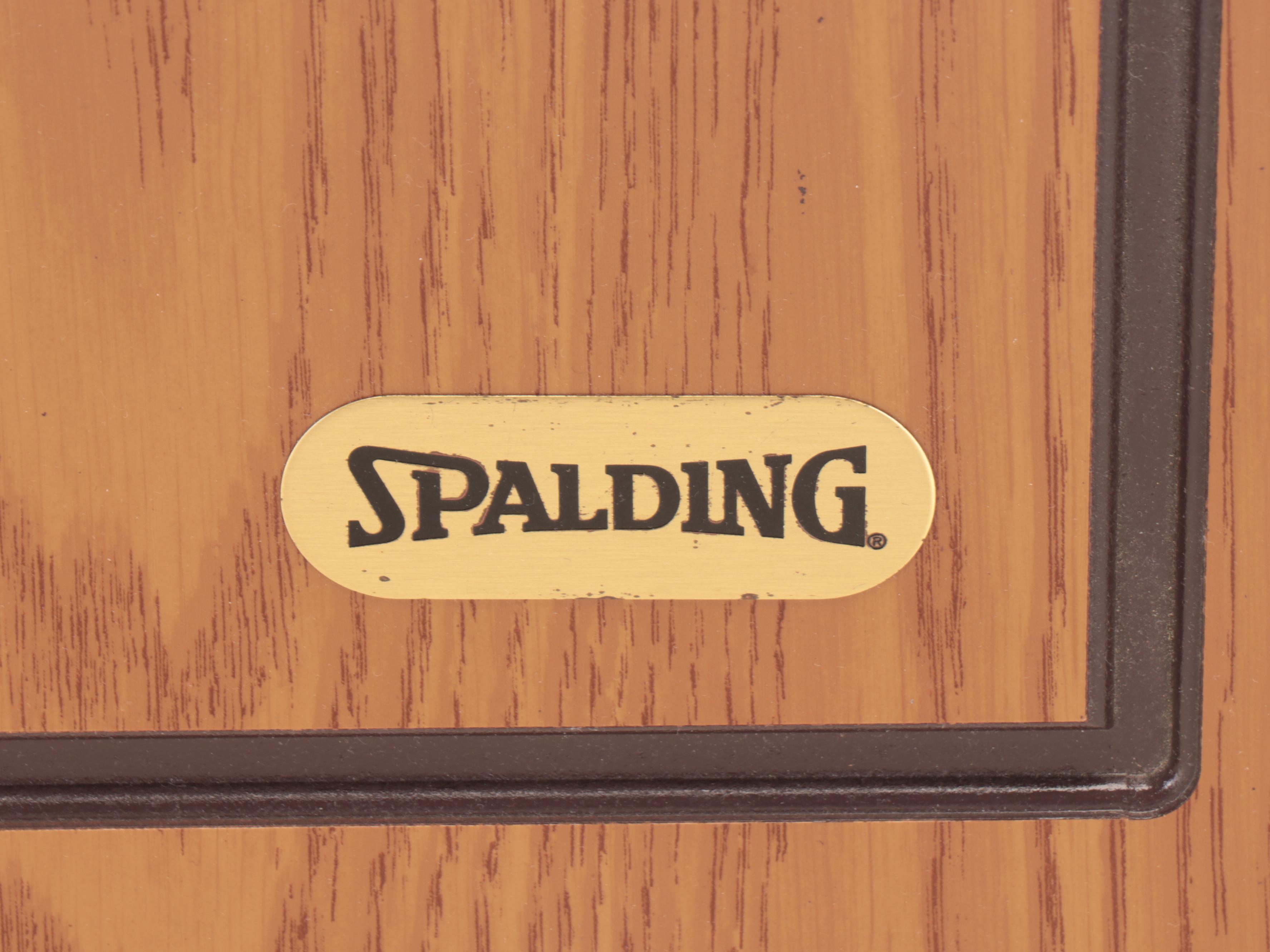 Spalding Electronic Dartboard in Oak Cabinet with Darts, Late 20th Century