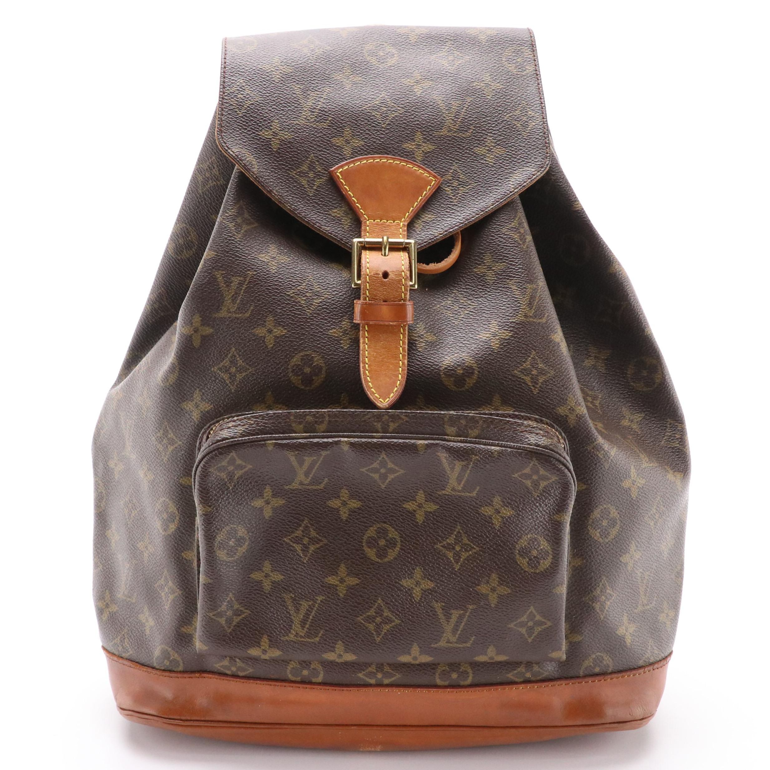 Louis Vuitton Montsouris Backpack in Monogram Canvas and Leather