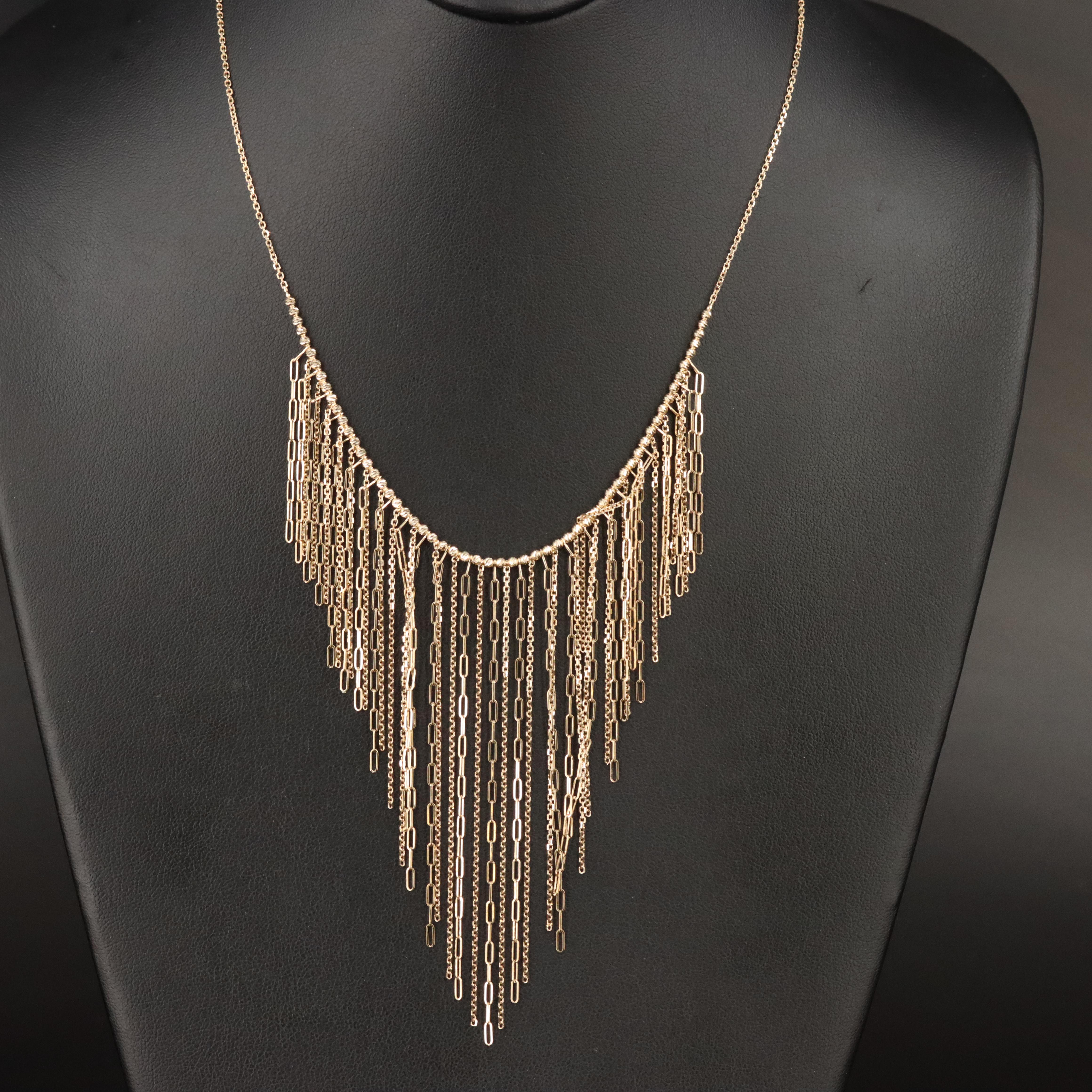 10K Fringe Necklace