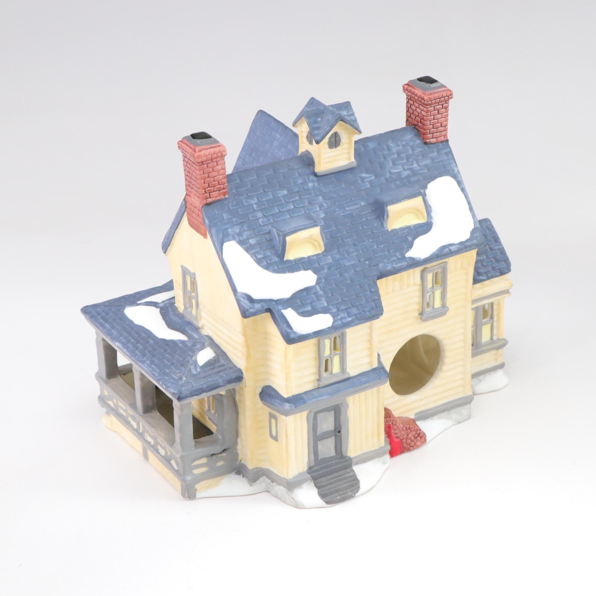 Department 56 "Ada's Bed & Board" with Other Holiday Miniatures
