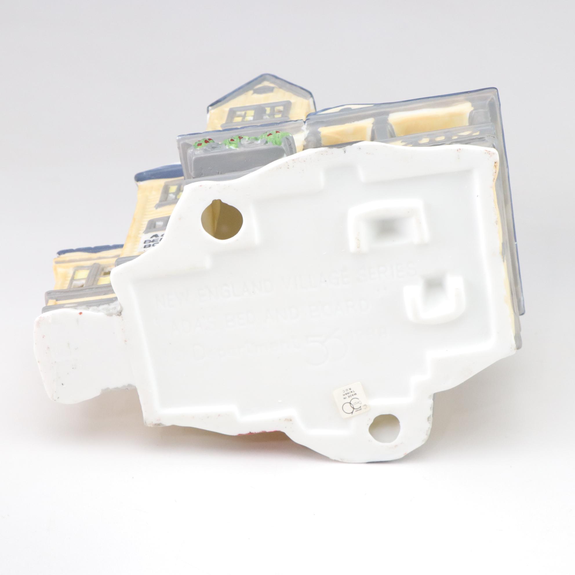 Department 56 "Ada's Bed & Board" with Other Holiday Miniatures