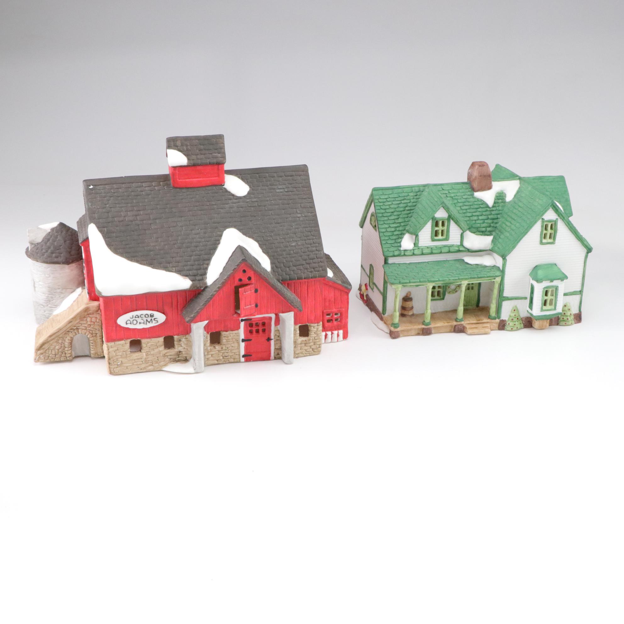 Department 56 "Ada's Bed & Board" with Other Holiday Miniatures