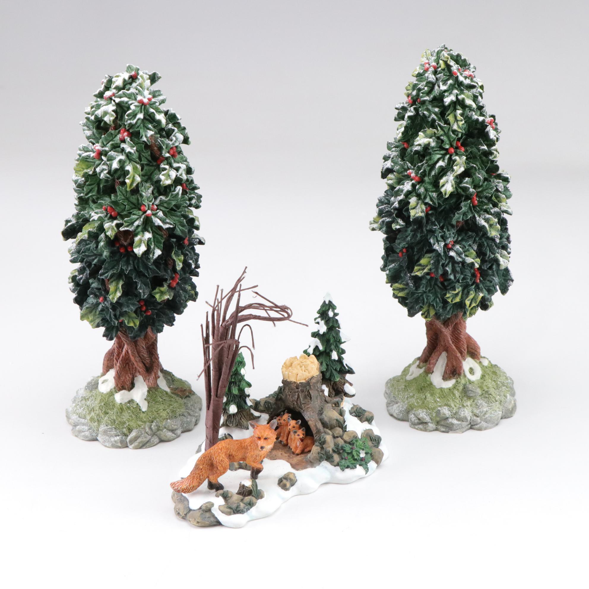 Department 56 "Ada's Bed & Board" with Other Holiday Miniatures