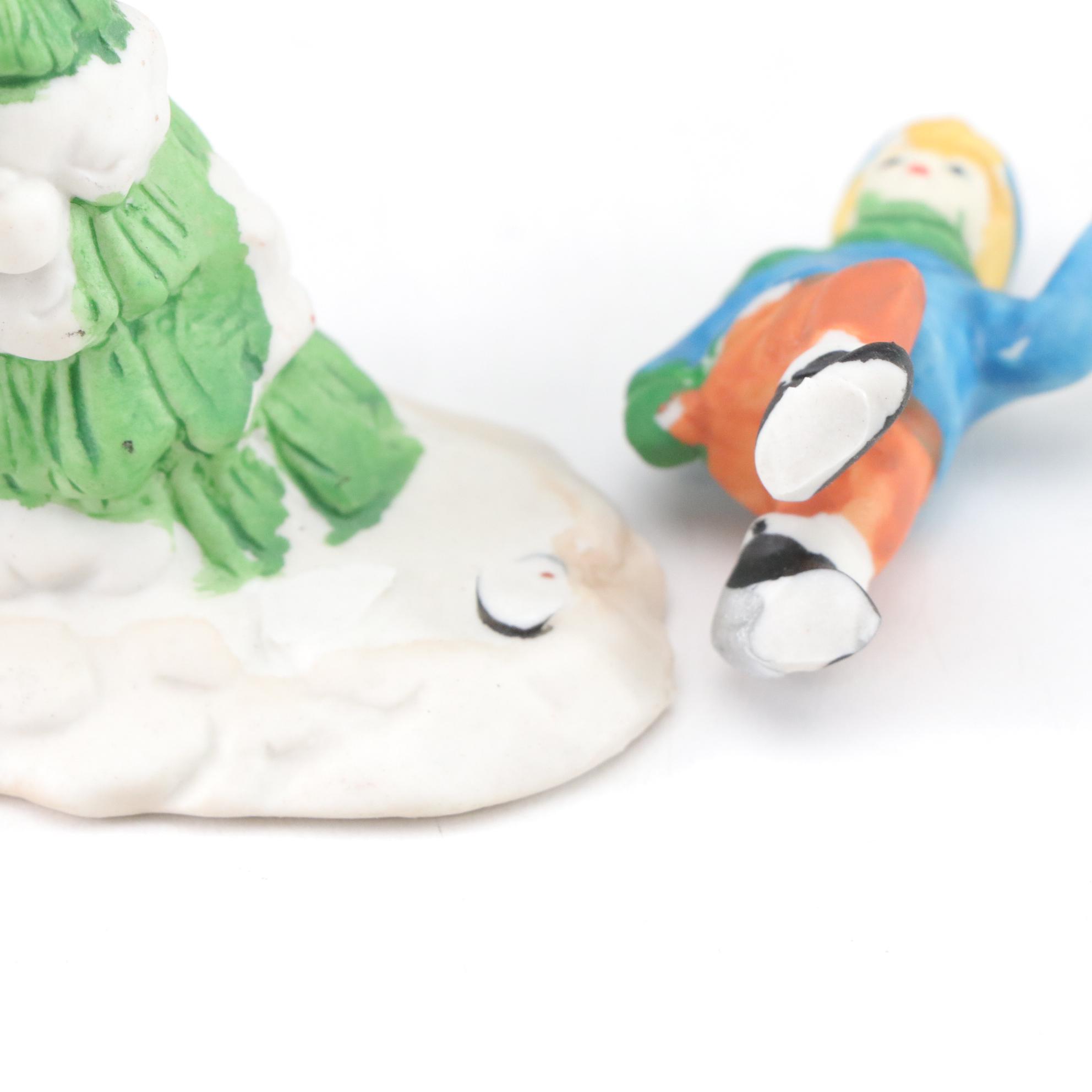 Department 56 "Ada's Bed & Board" with Other Holiday Miniatures