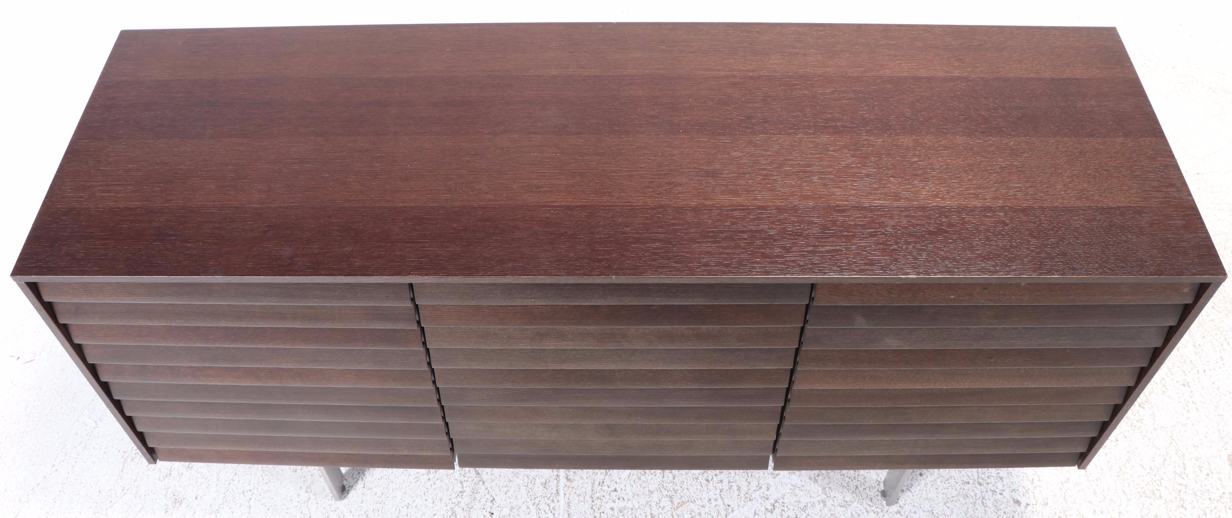 Terence Woodgate for Punt Mobles "Sussex" Oak-Veneered and Steel Sideboard