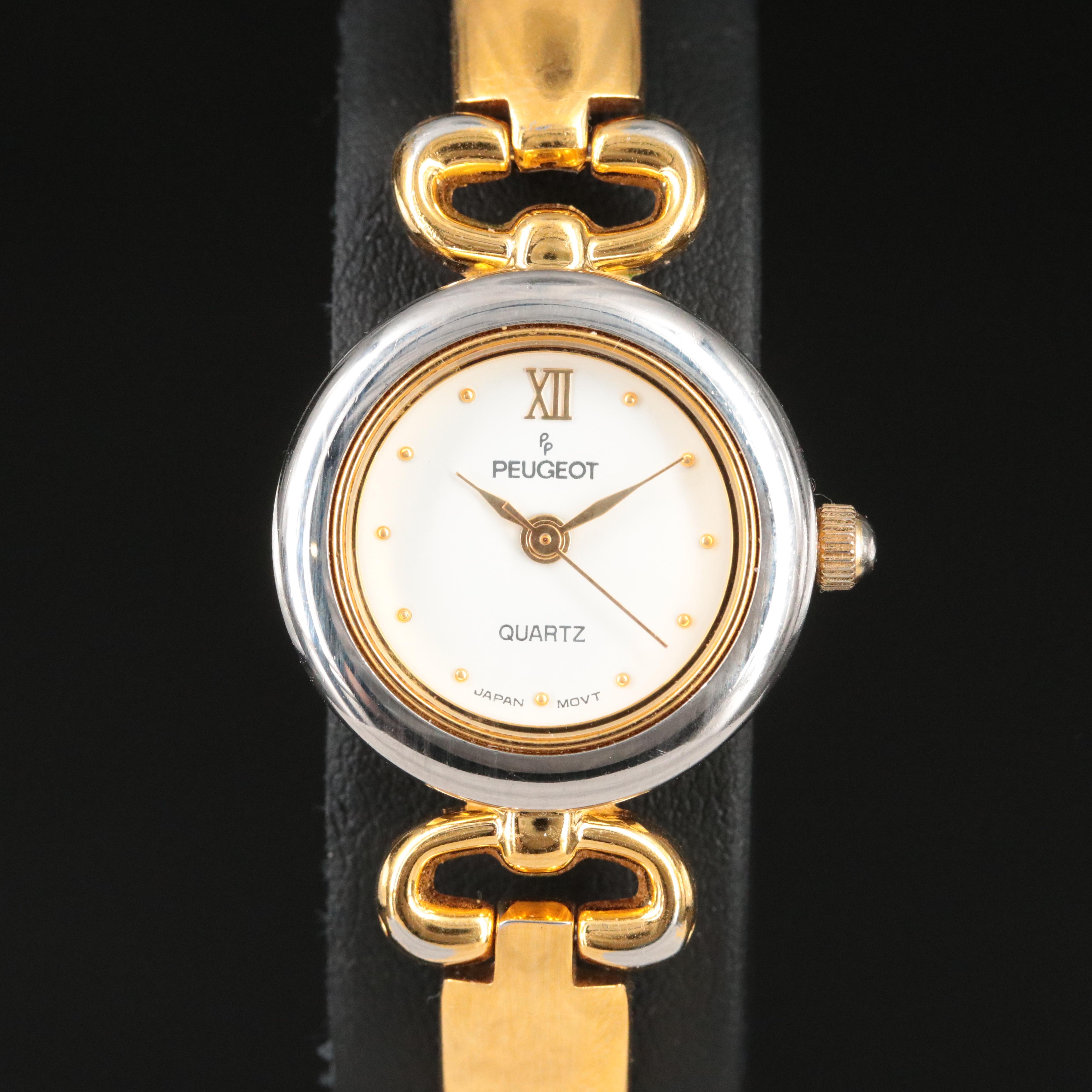 Puegot Interchangeable Bezel Quartz Watch