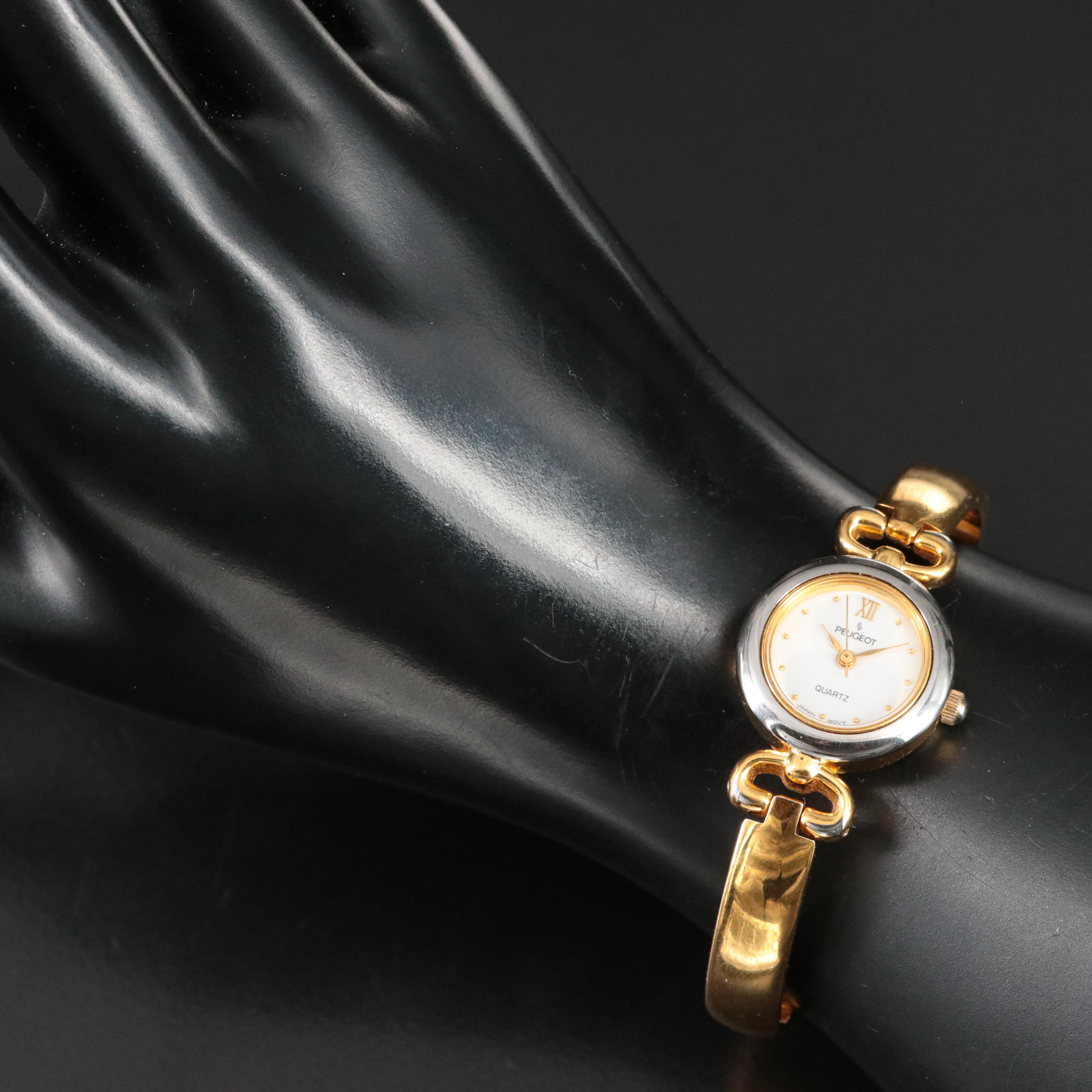 Puegot Interchangeable Bezel Quartz Watch