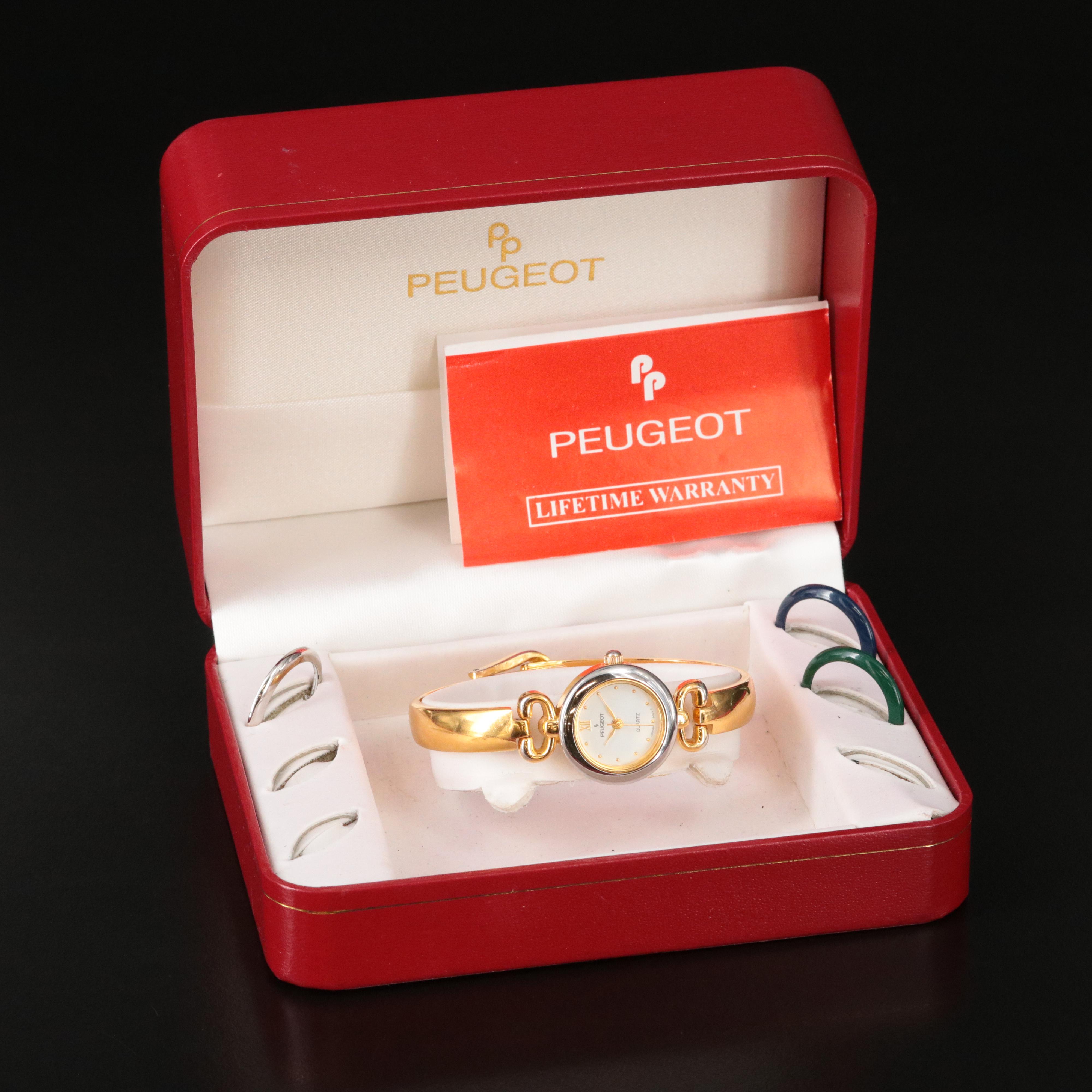 Puegot Interchangeable Bezel Quartz Watch