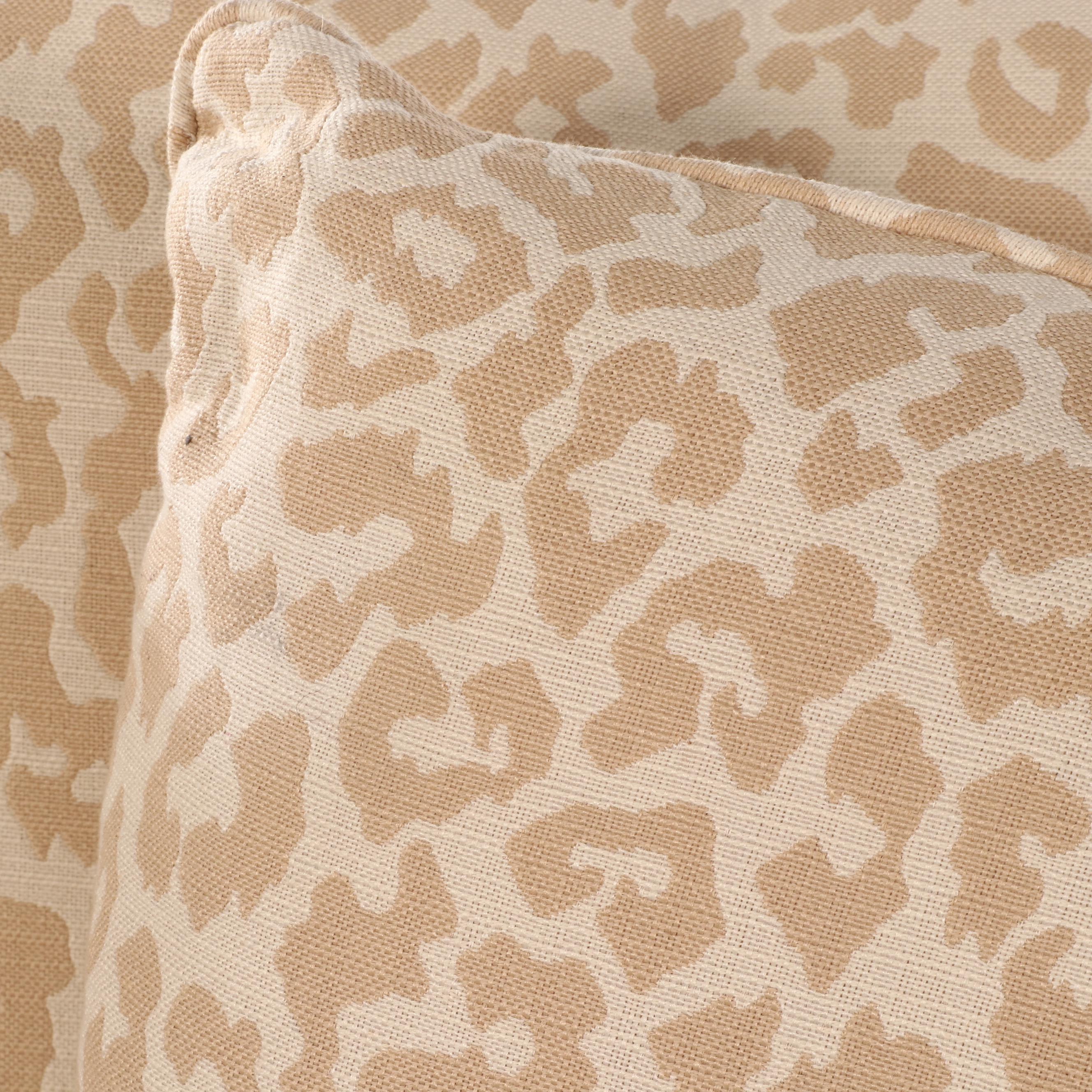 Pair of E. & E. Co. "Madison Park" Animal Print Wingback Slipper Chairs