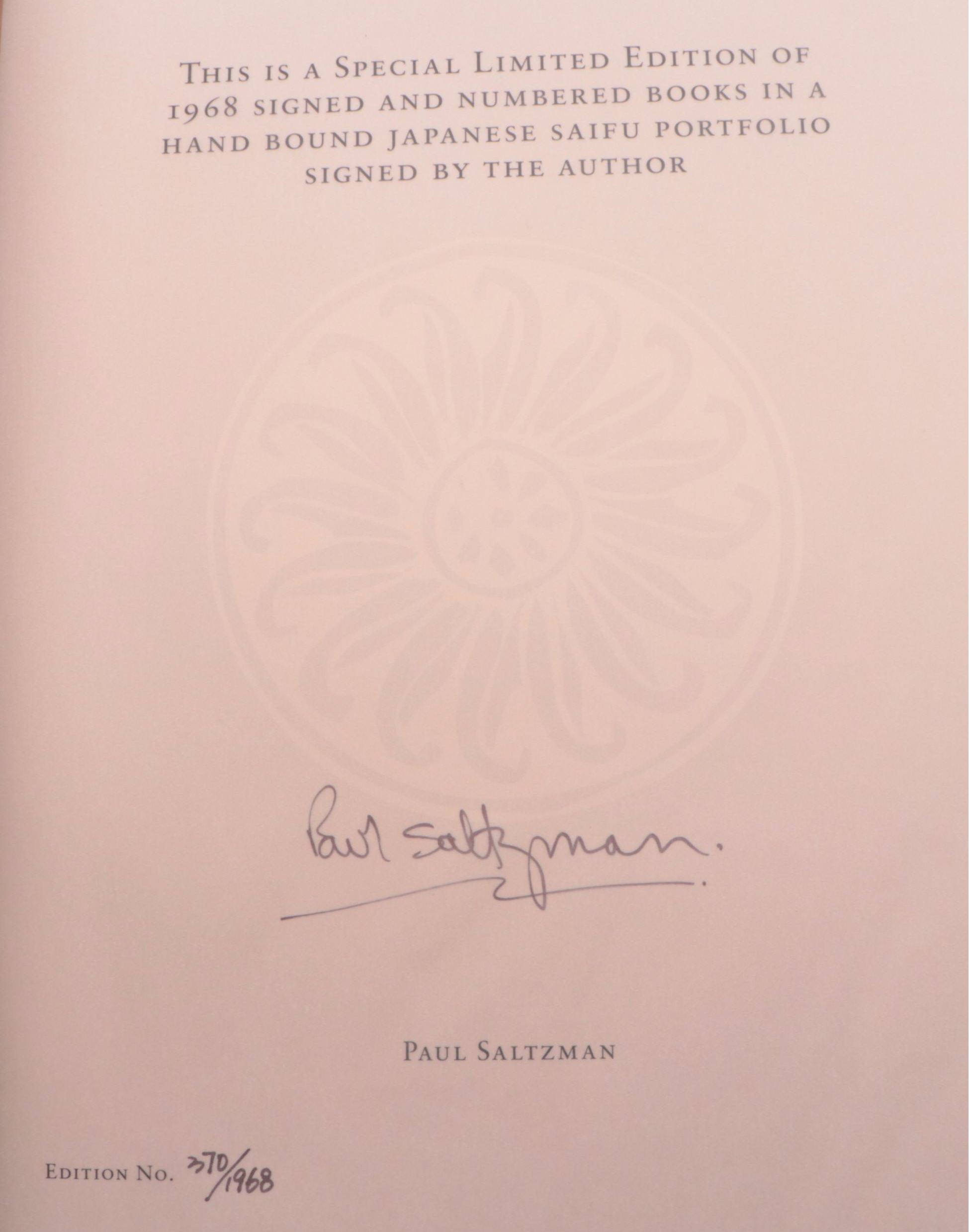 Signed Limited Edition "The Beatles in India" by Paul Saltzman, 2006