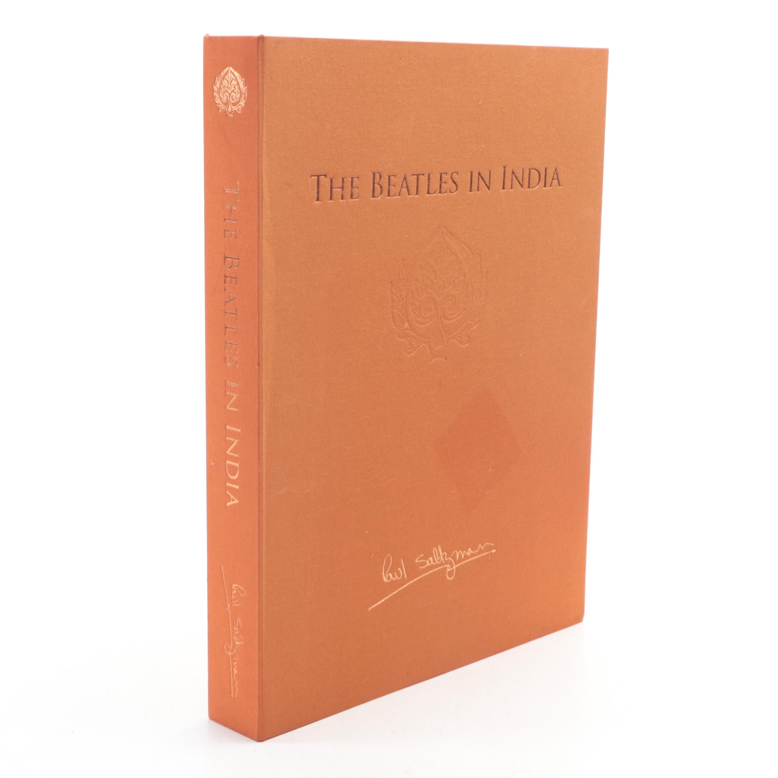 Signed Limited Edition "The Beatles in India" by Paul Saltzman, 2006