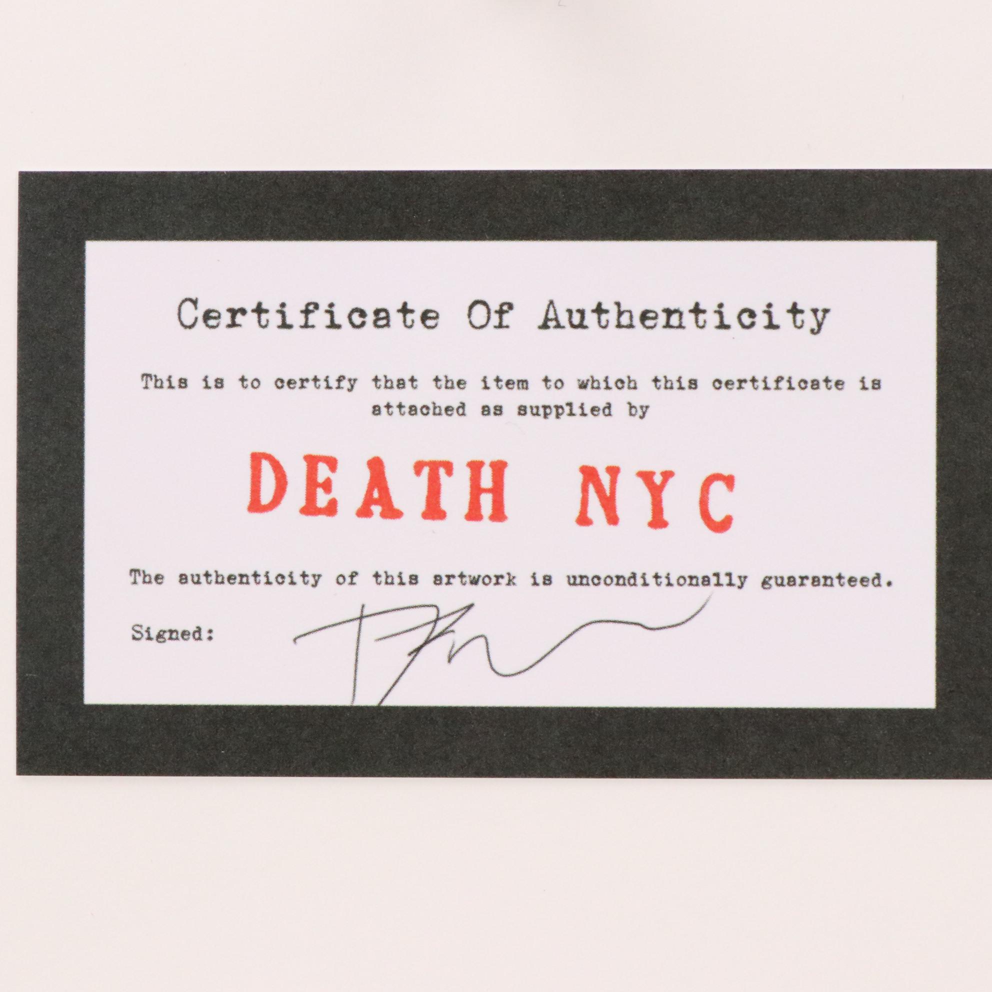 Death NYC Graphic Digital Print Featuring Charlie Brown and Snoopy, 21st Century