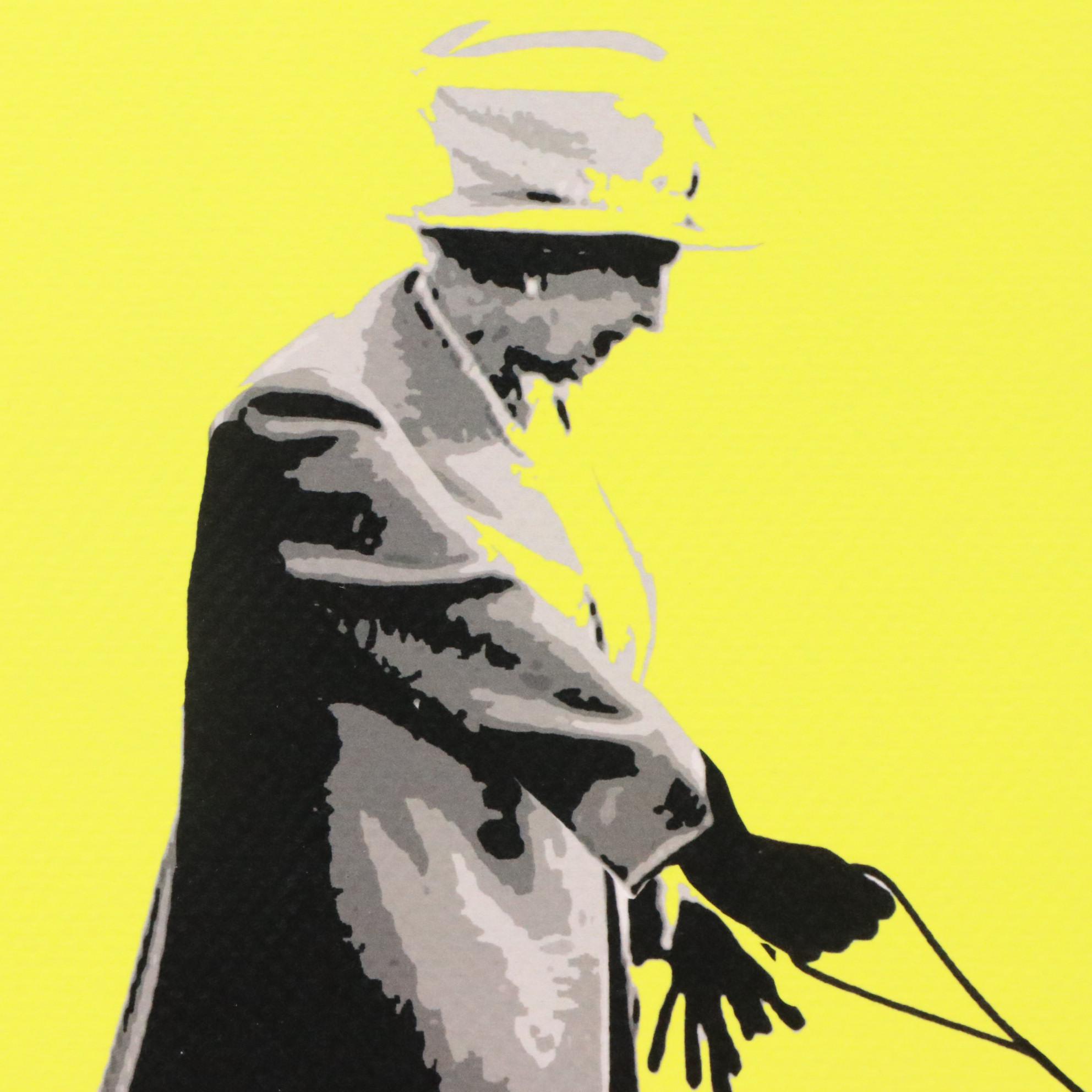 Death NYC Graphic Digital Print Featuring Queen Elizabeth and Jeff Koons