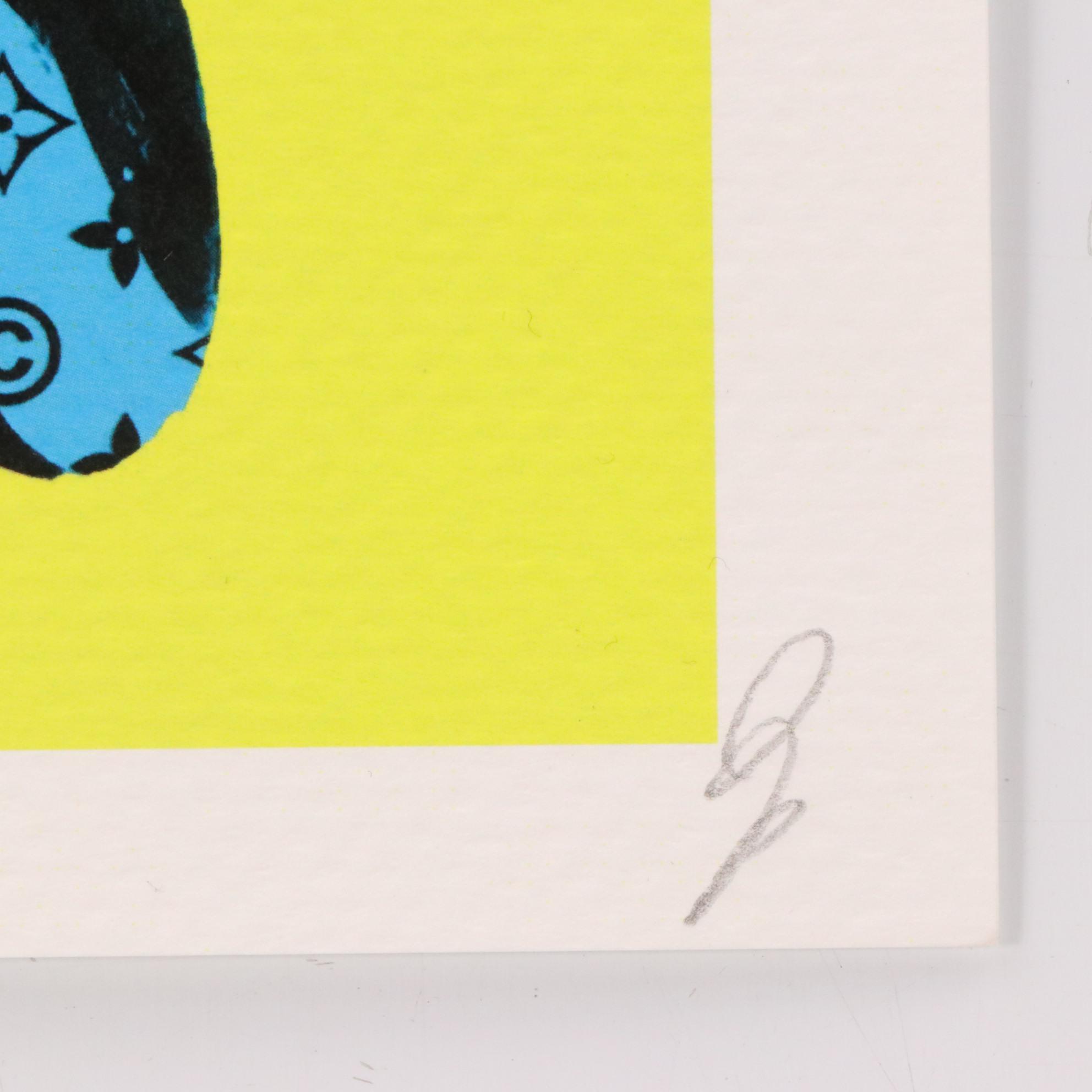 Death NYC Graphic Digital Print Featuring Queen Elizabeth and Jeff Koons