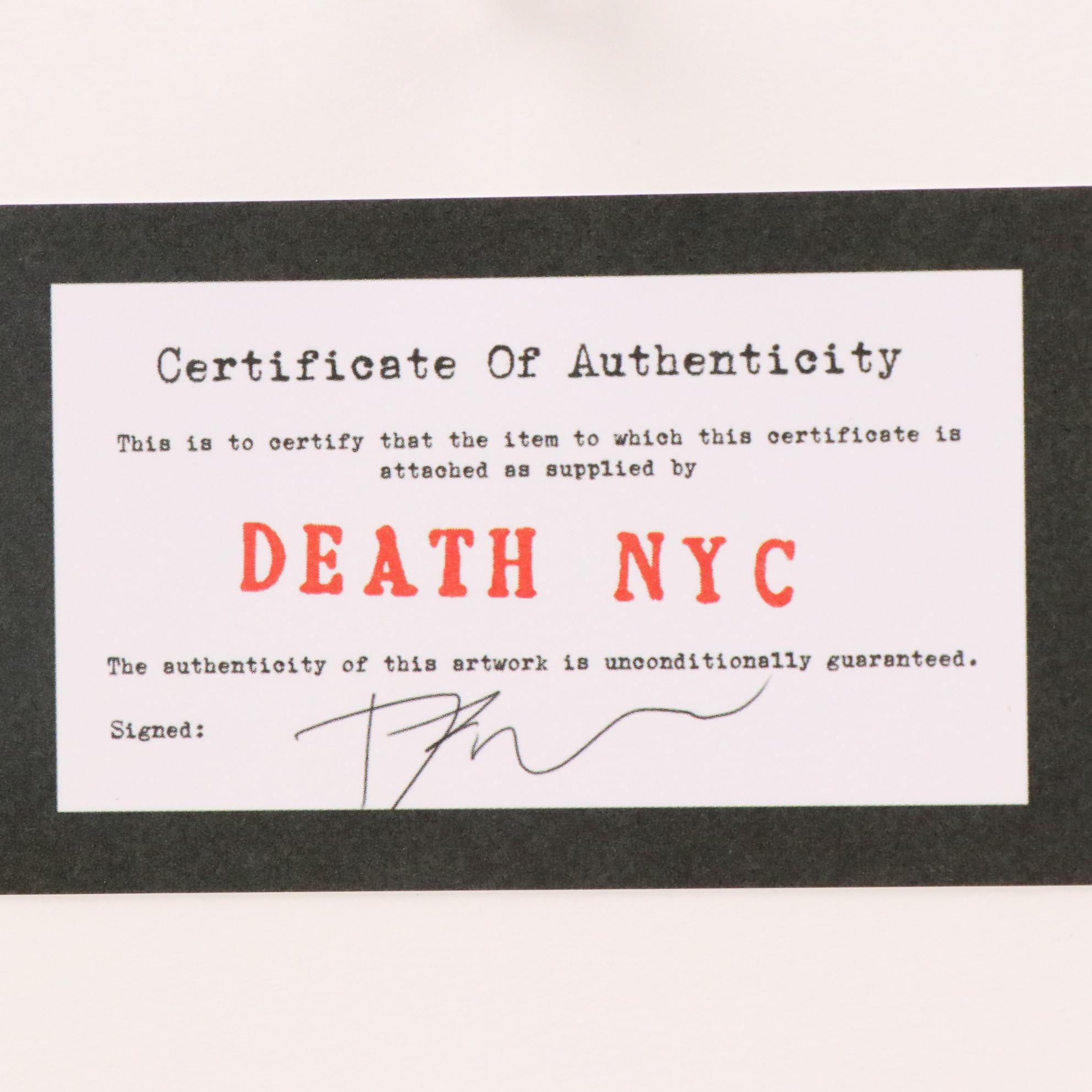 Death NYC Graphic Digital Print Featuring Queen Elizabeth and Jeff Koons