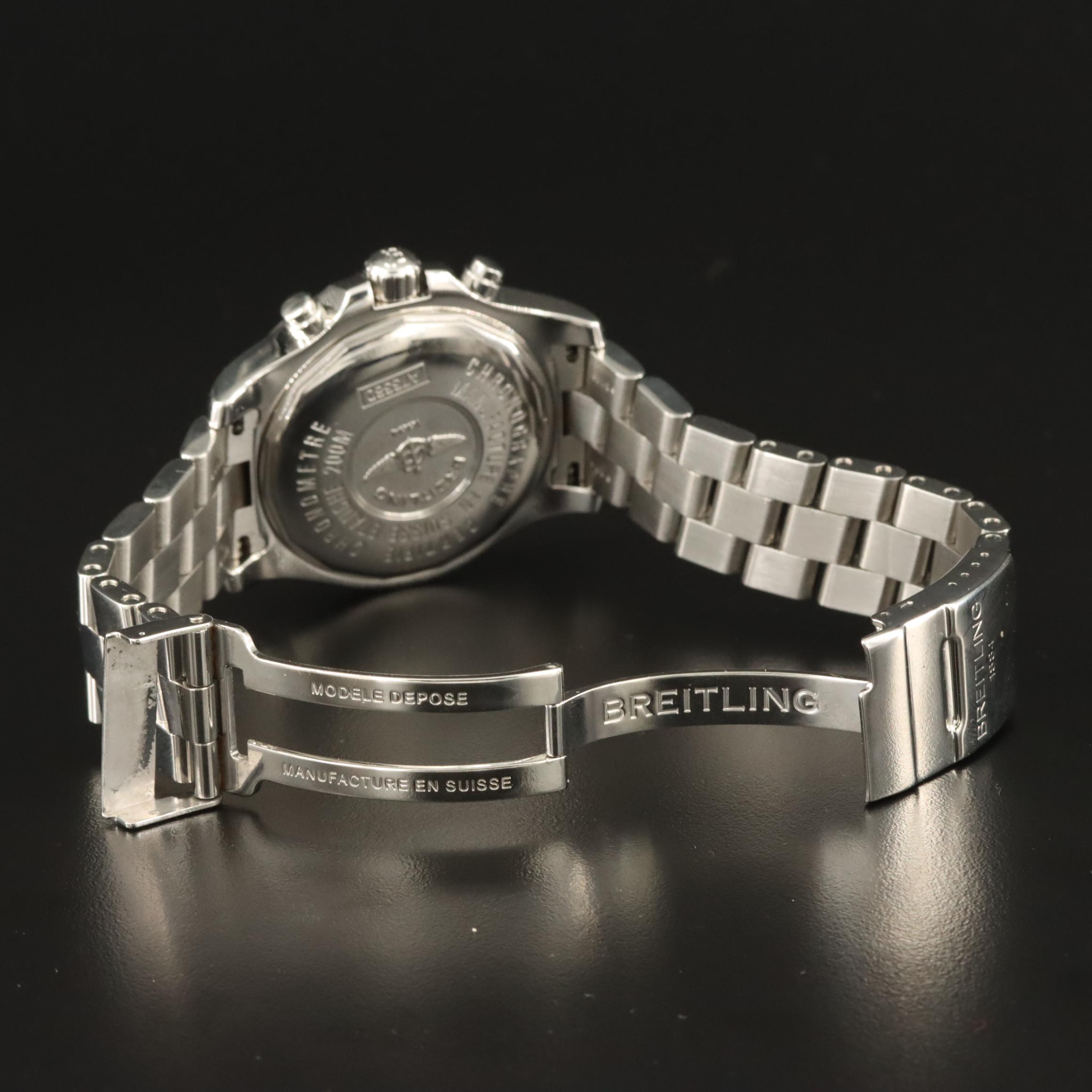 Breitling Colt Chronograph Black Steel Quartz Watch