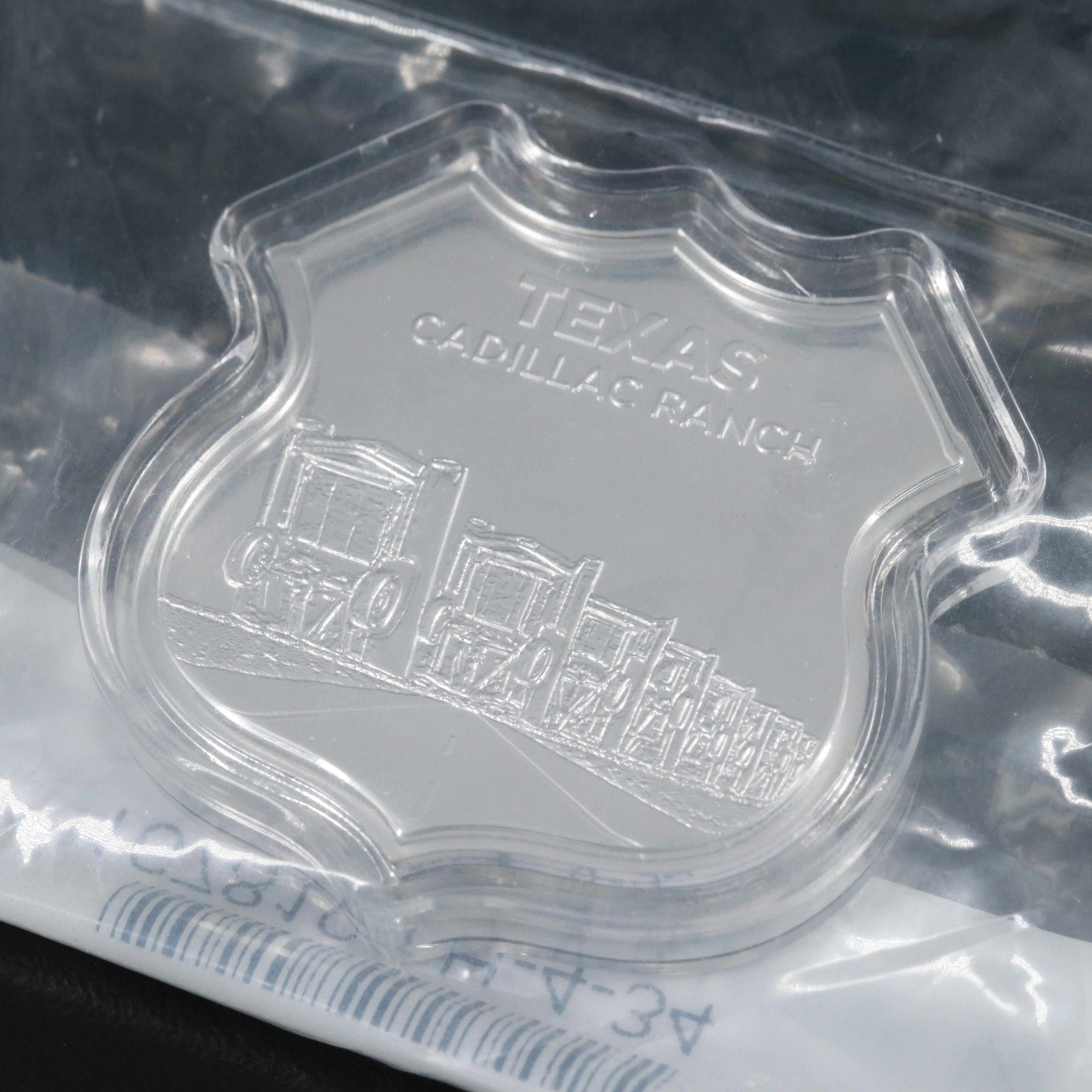Fine Silver 1-Ounce Route 66 Texas Cadillac Ranch Commemorative Shield