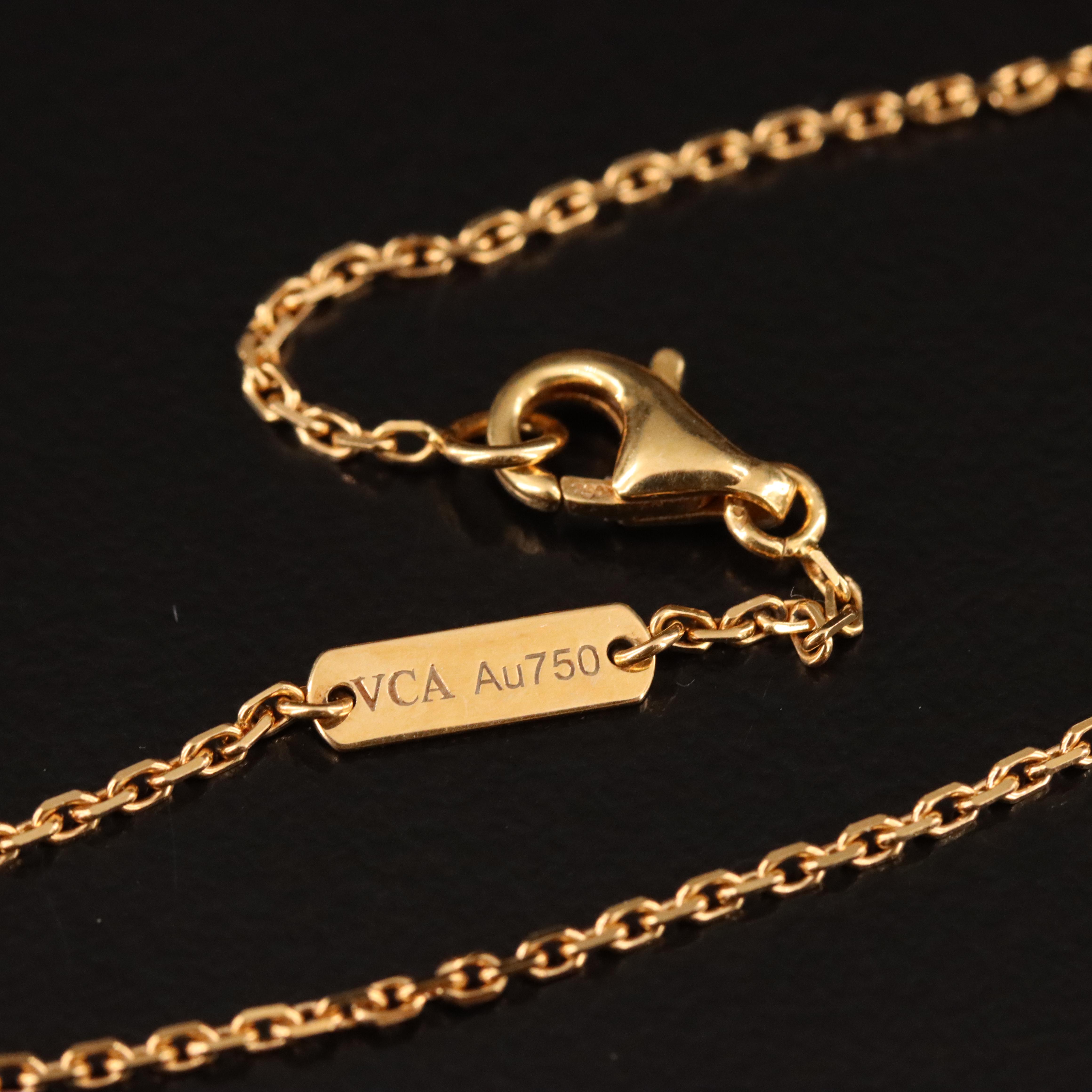 Van Cleef & Arpels Vintage Alhambra 18K Black Onyx Necklace