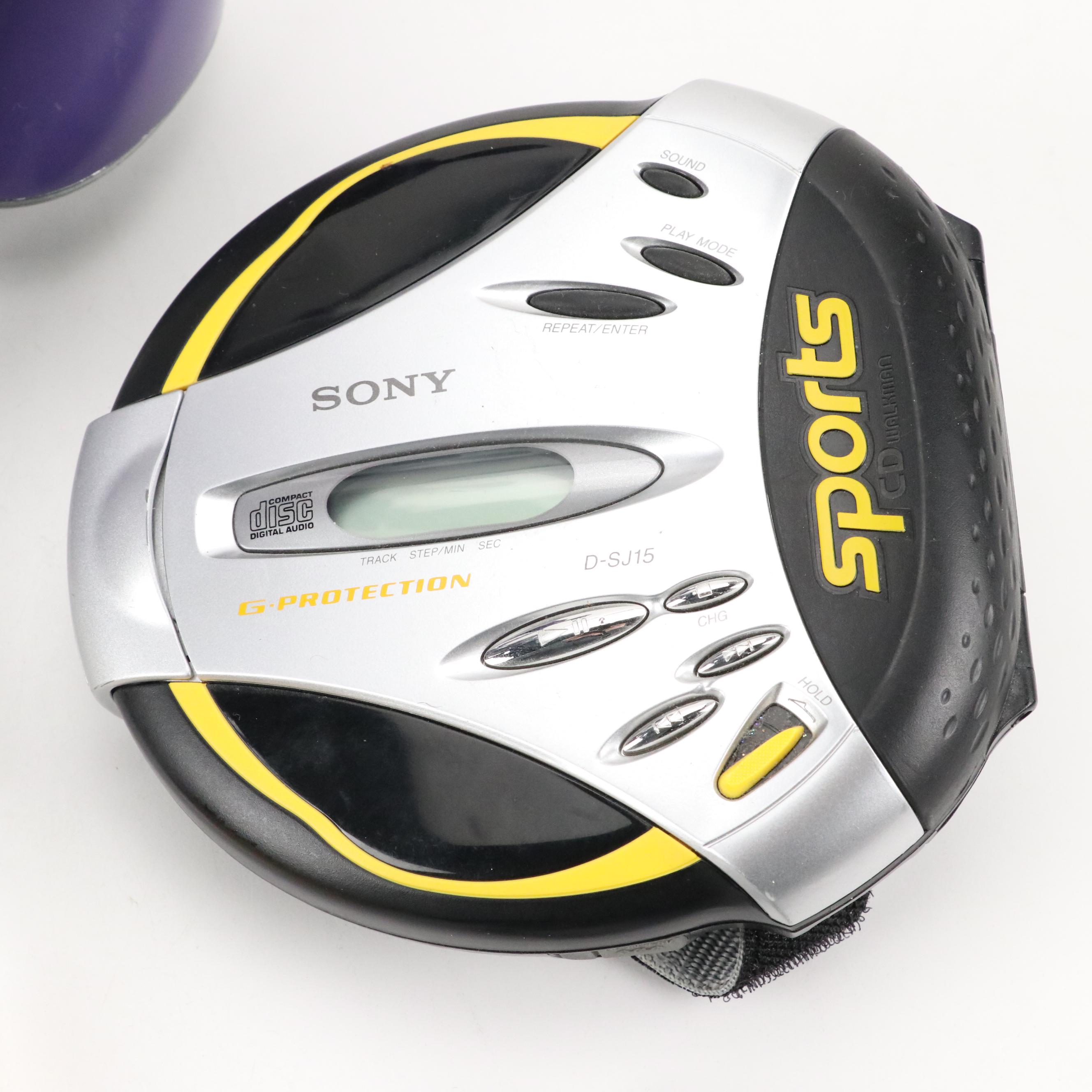 Sony FM/AM Sports Walkman with CD Player, Headphones and Mio Pup Toy