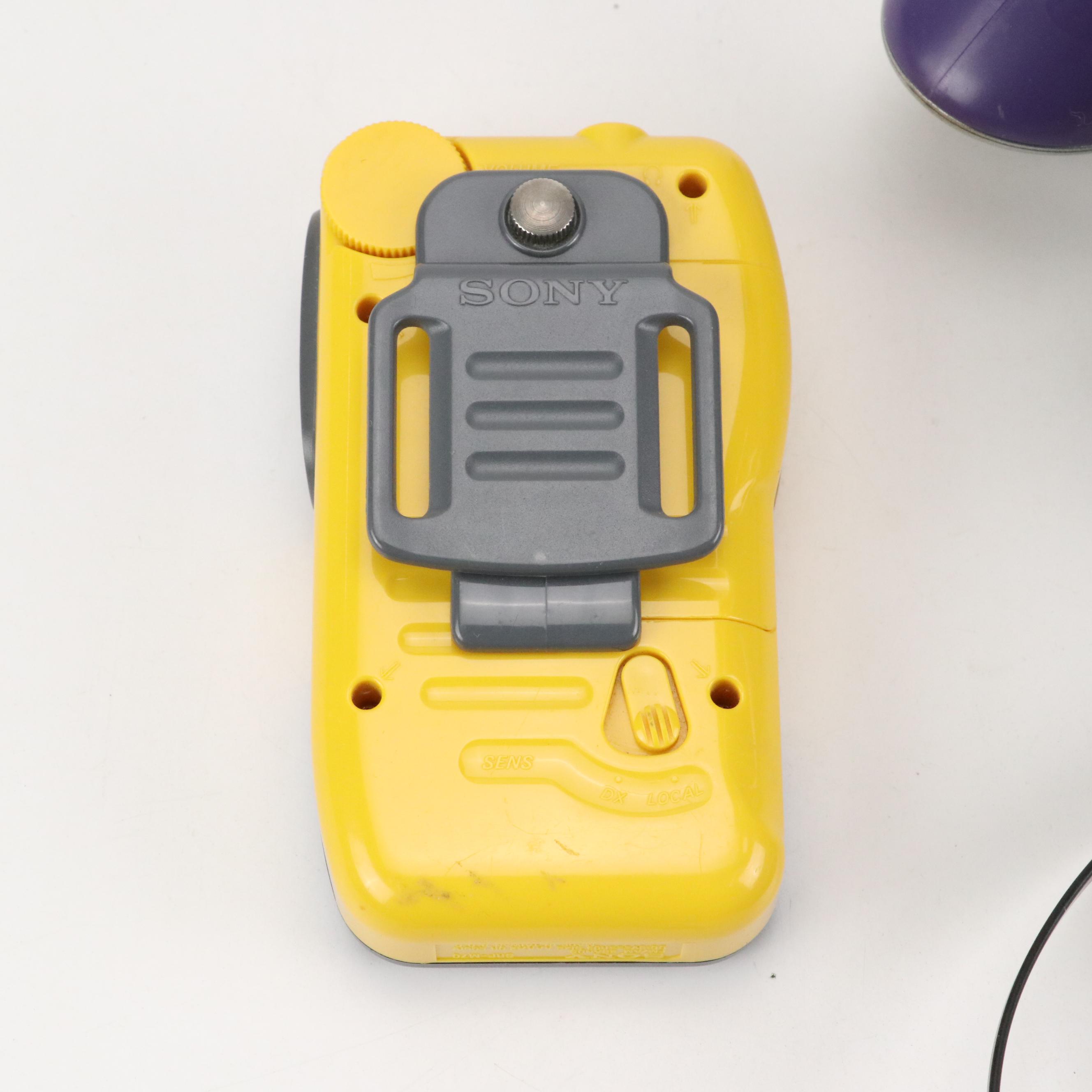 Sony FM/AM Sports Walkman with CD Player, Headphones and Mio Pup Toy