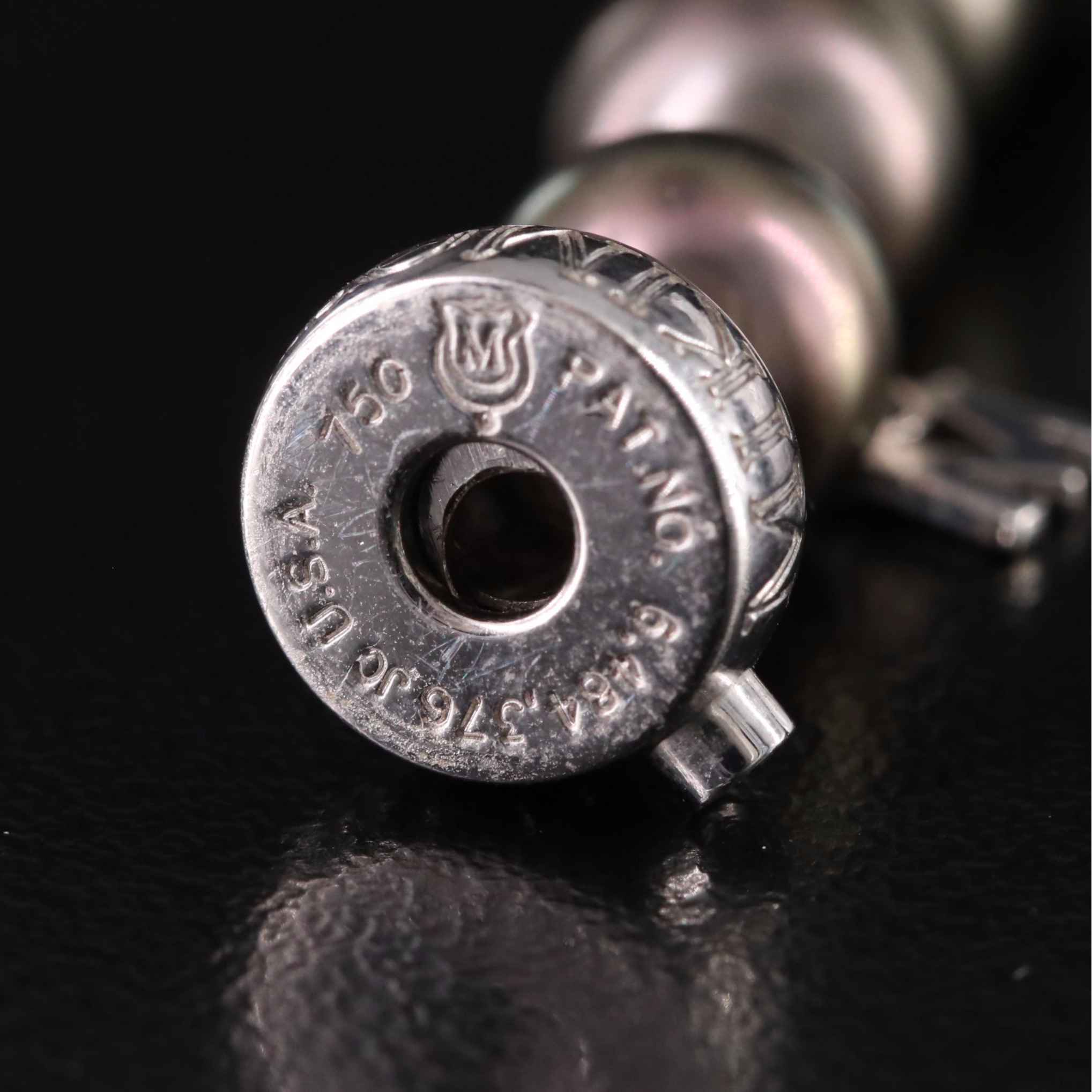 Mikimoto Graduated Pearl Necklace and Earrings 18K Clasp and Diamond