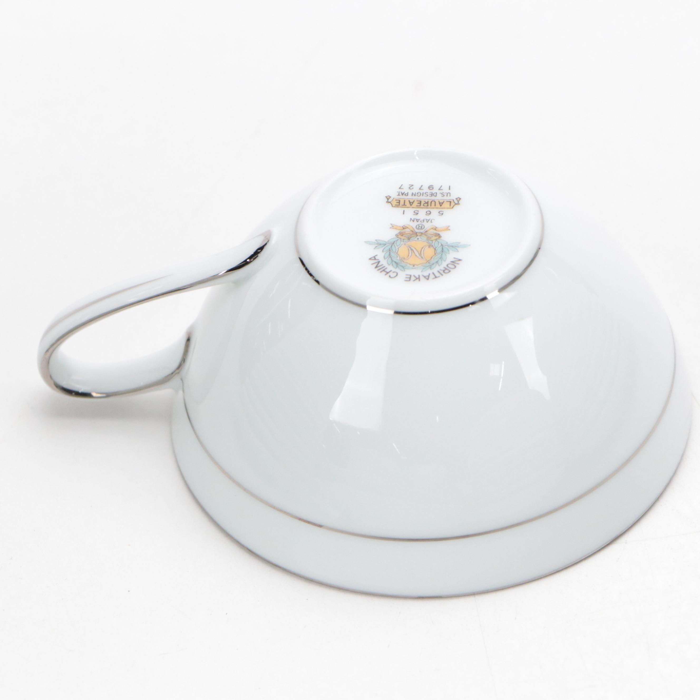 Noritake "Laureate" Porcelain Dinnerware, Mid to Late 20th Century