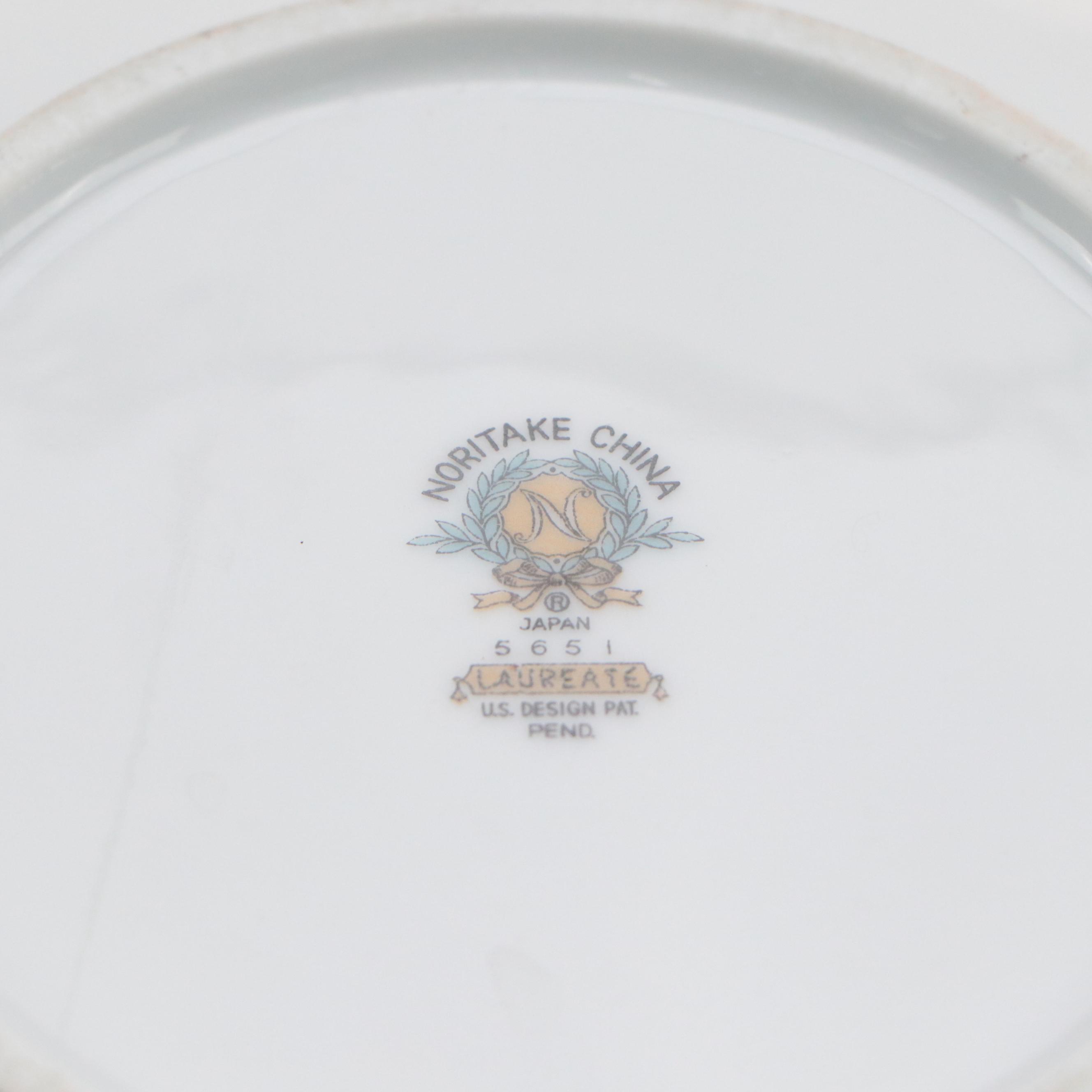 Noritake "Laureate" Porcelain Dinnerware, Mid to Late 20th Century