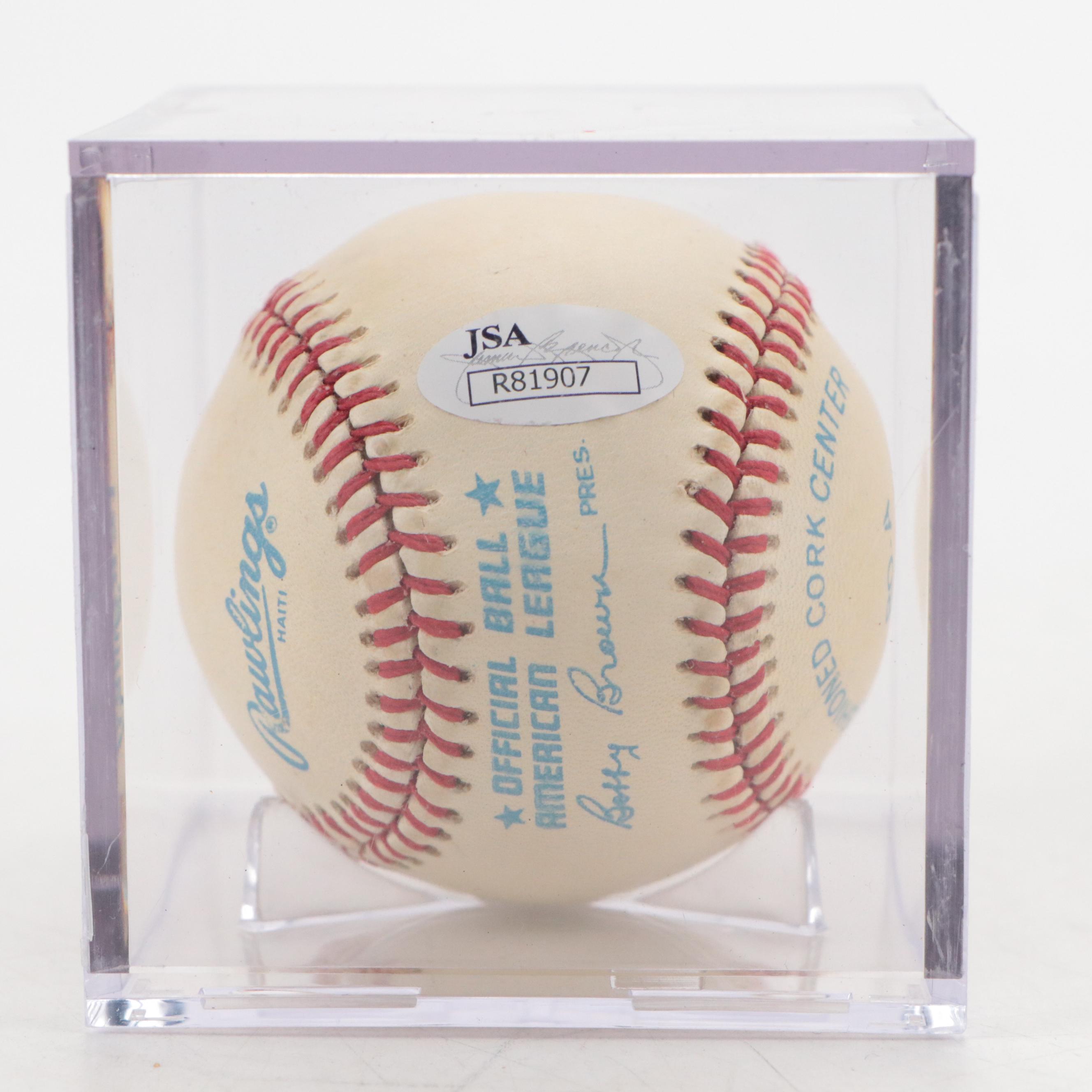 Lou Brock and Carl Yastrzemski Signed 3000 Hit Club Baseball Bat with More, JSA