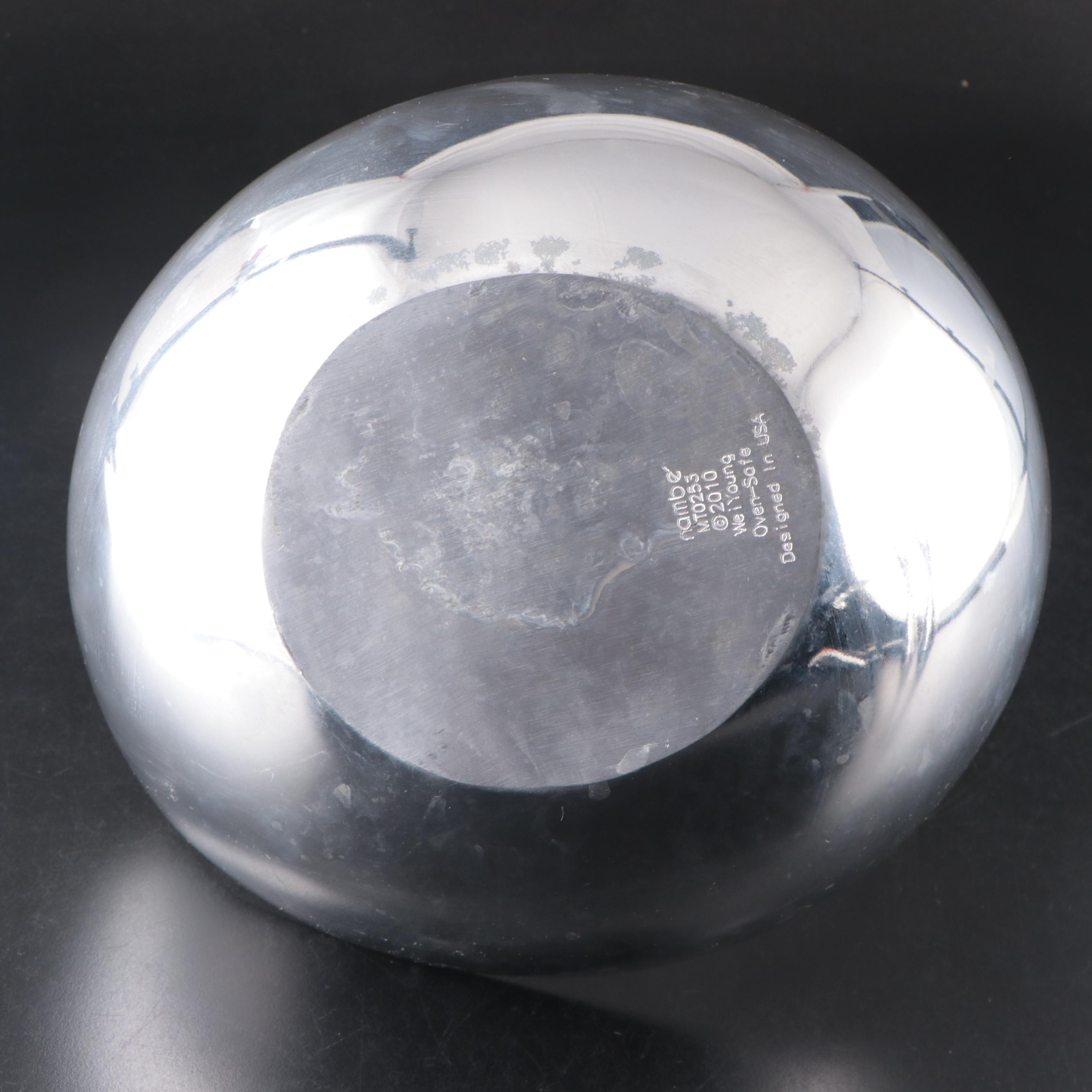 Nambé Scoop Server and Candlesticks