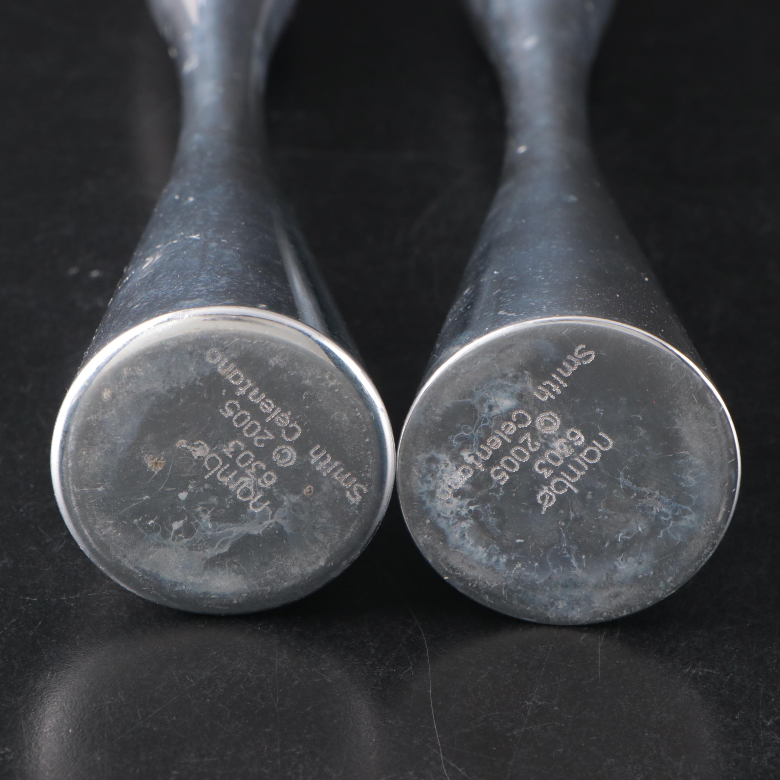 Nambé Scoop Server and Candlesticks