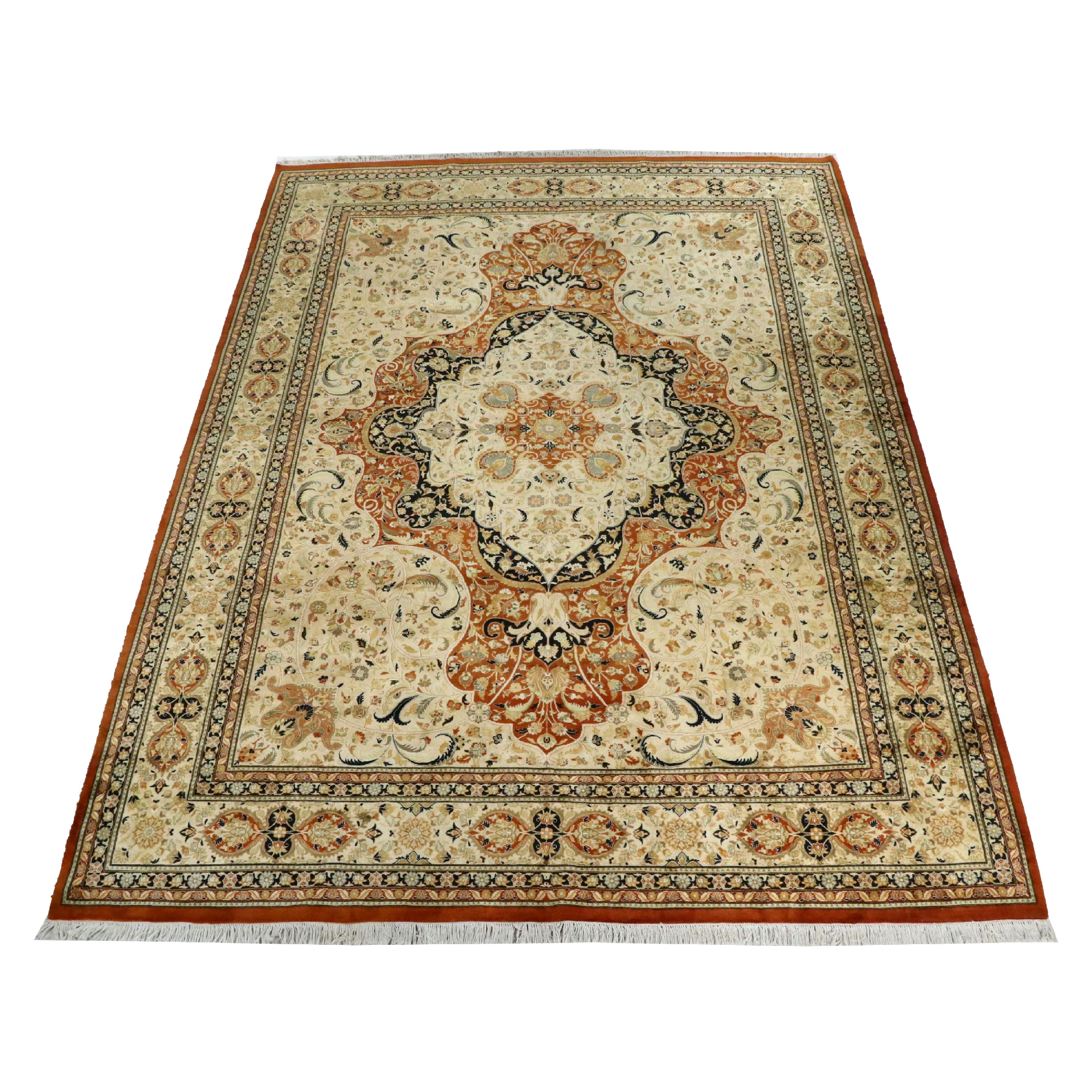 9'11 x 14'3 Hand-Knotted Rug Gallery Pakistani Lahore Room-Sized Rug