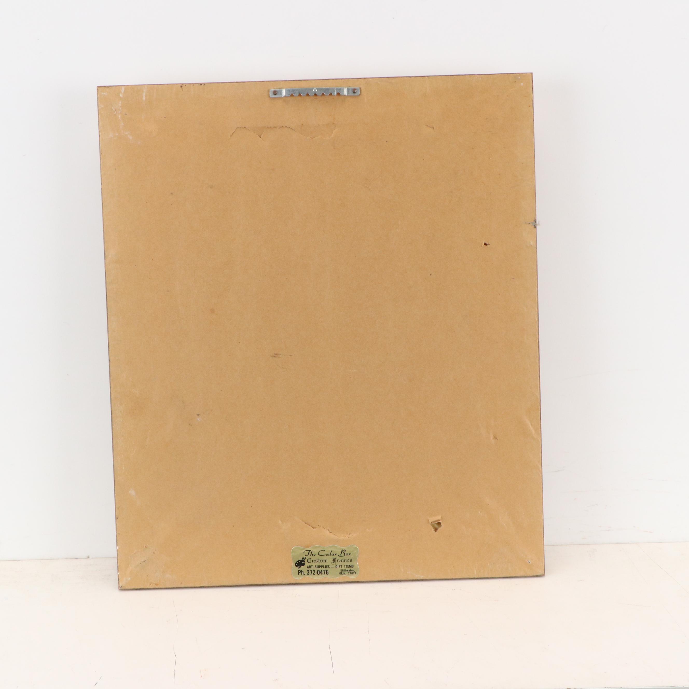 Oil Painting of Hawk, 20th Century